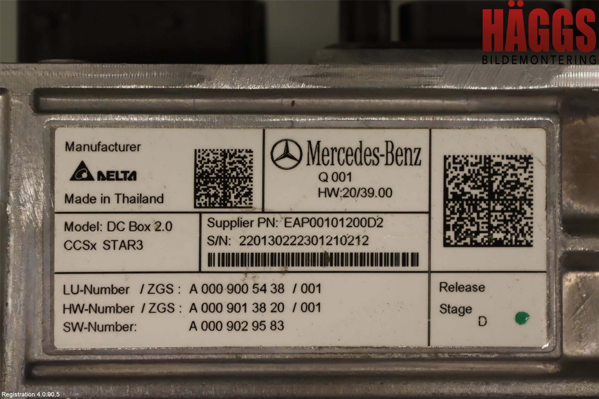 Mercedes-Benz MB EQE (V295) 22- Relä Laddning