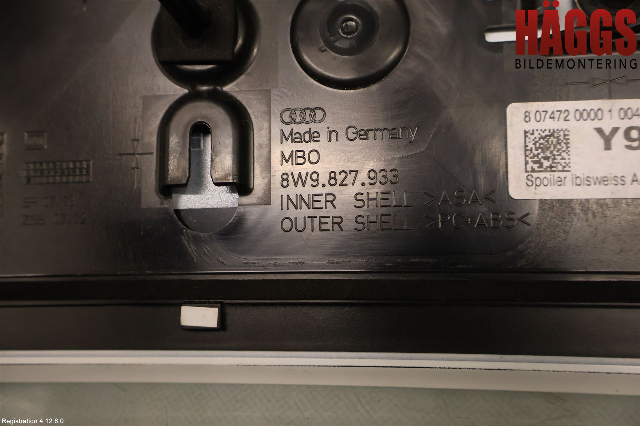 Audi A4/S4 B9 20- Spoiler Baklucka