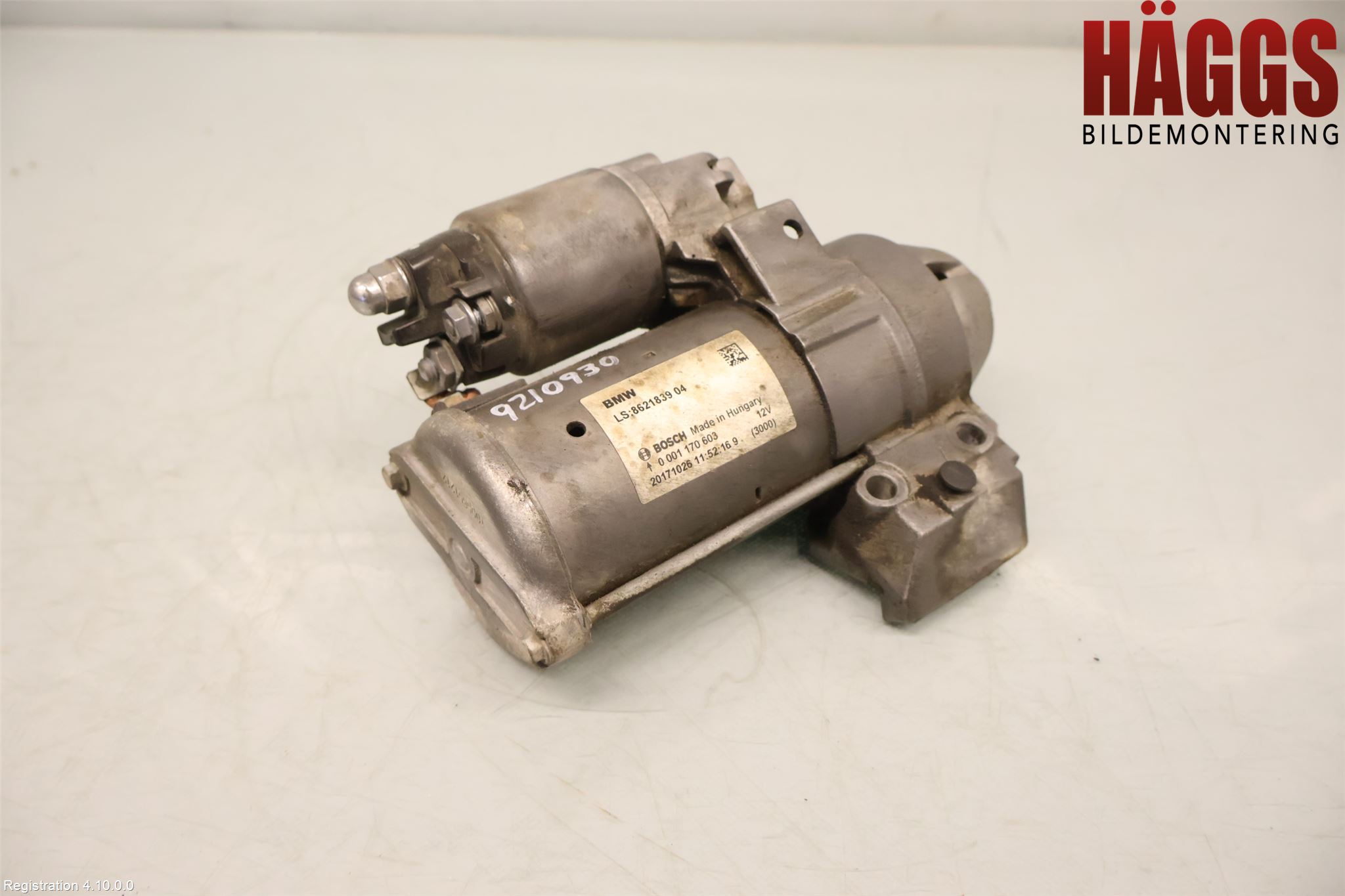 BMW 3 GT F34 13-19 Startmotor