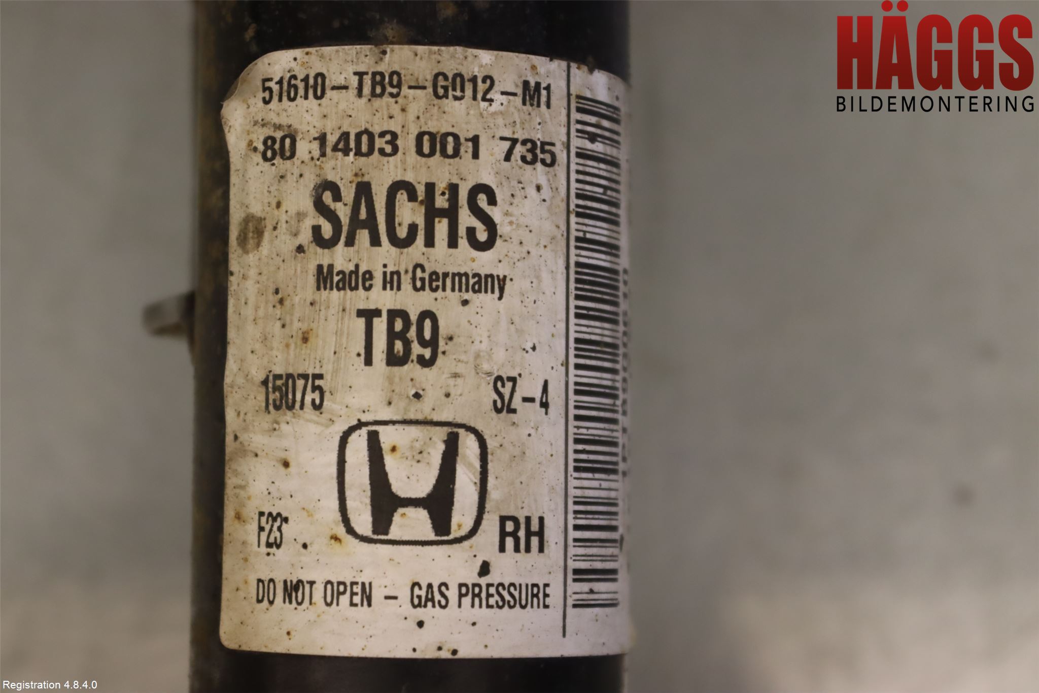 Honda CIVIC 12-16 Fjäderben Fram Höger