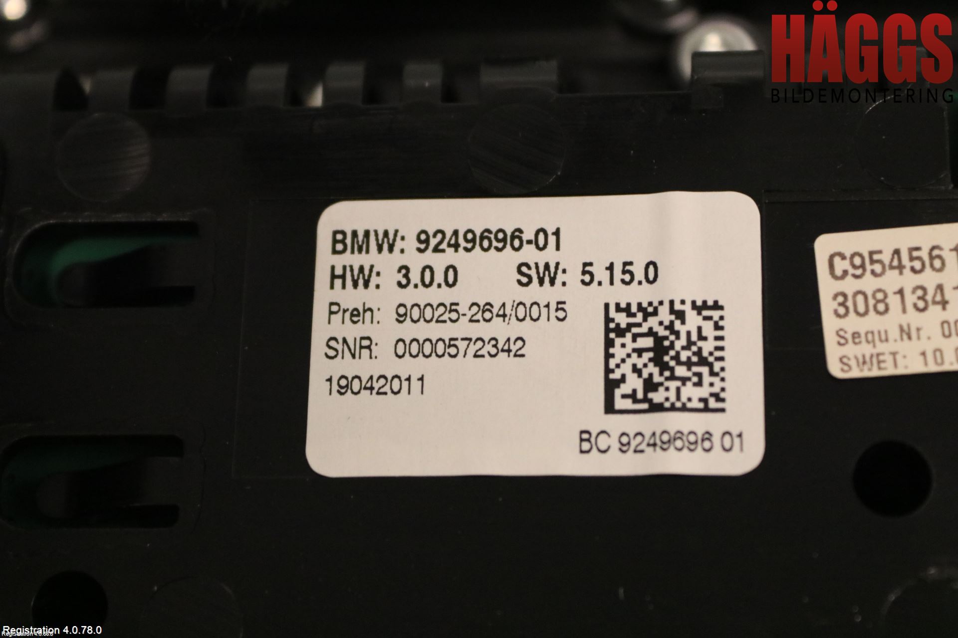 BMW 5 F10/F11/F18 09-17 Ac Styrenhet Ac Manöveren
