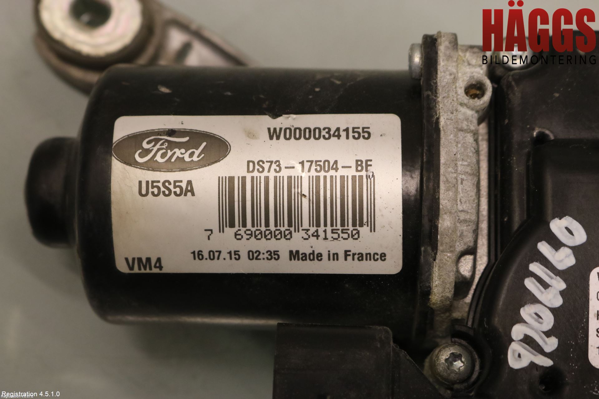 Ford MONDEO 15-22 Torkarmotor Vindruta