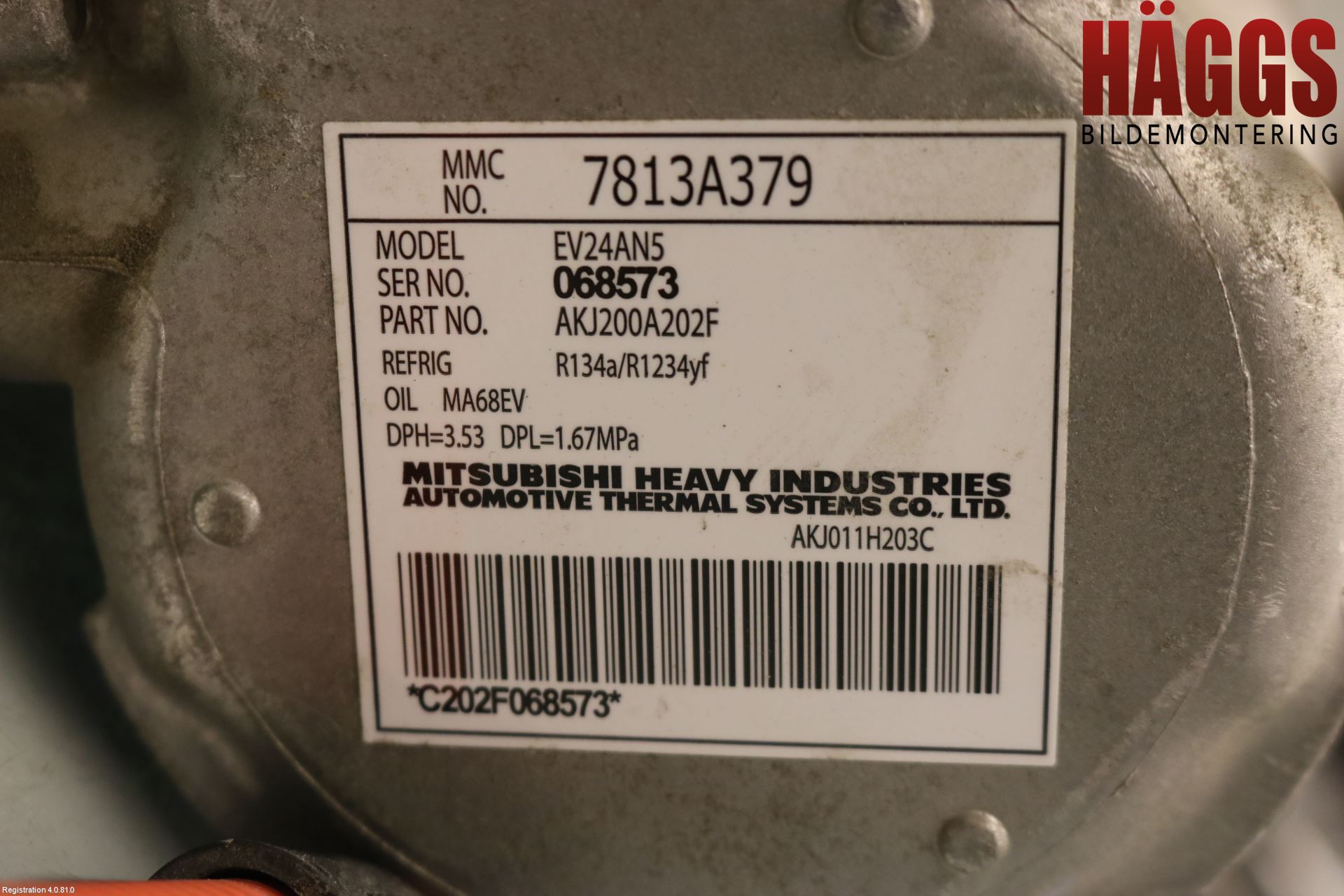 Mitsubishi OUTLANDER 13-21 Ac Kompressor