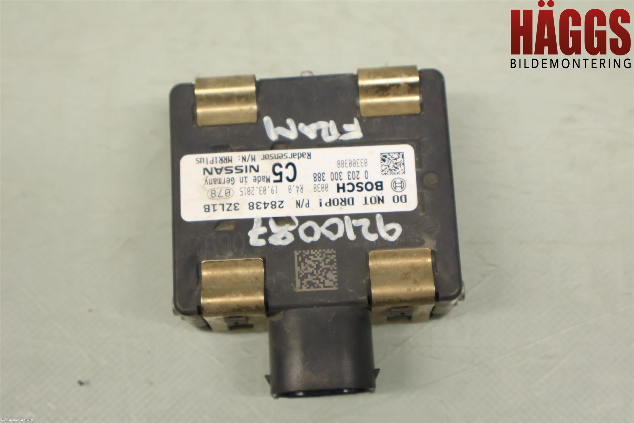 Nissan PULSAR Sensor Aktivt Kollisionsskydd