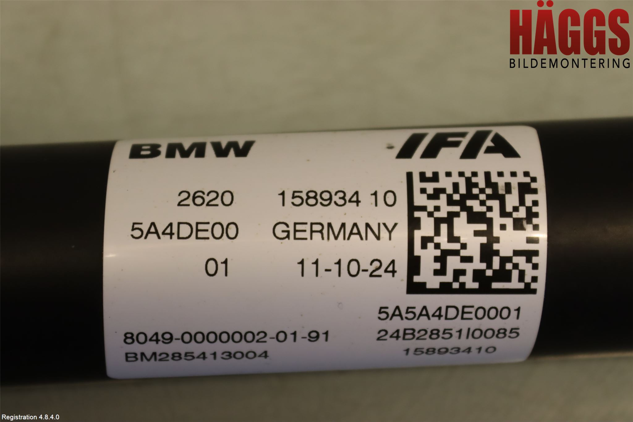 BMW 5/i5 G60/G61 24- Mellanaxel Främre 4Wd