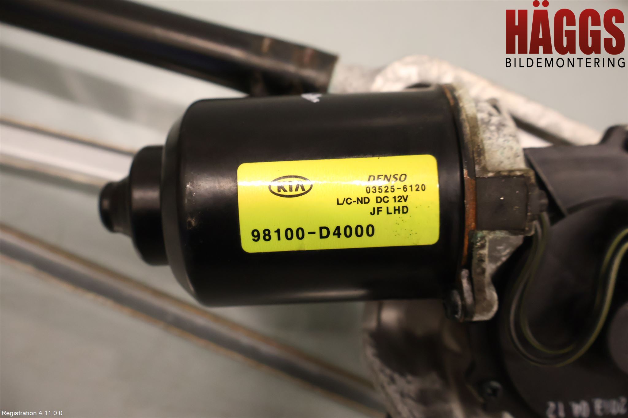 Kia OPTIMA 16-20 Torkarmekanism Vindruta