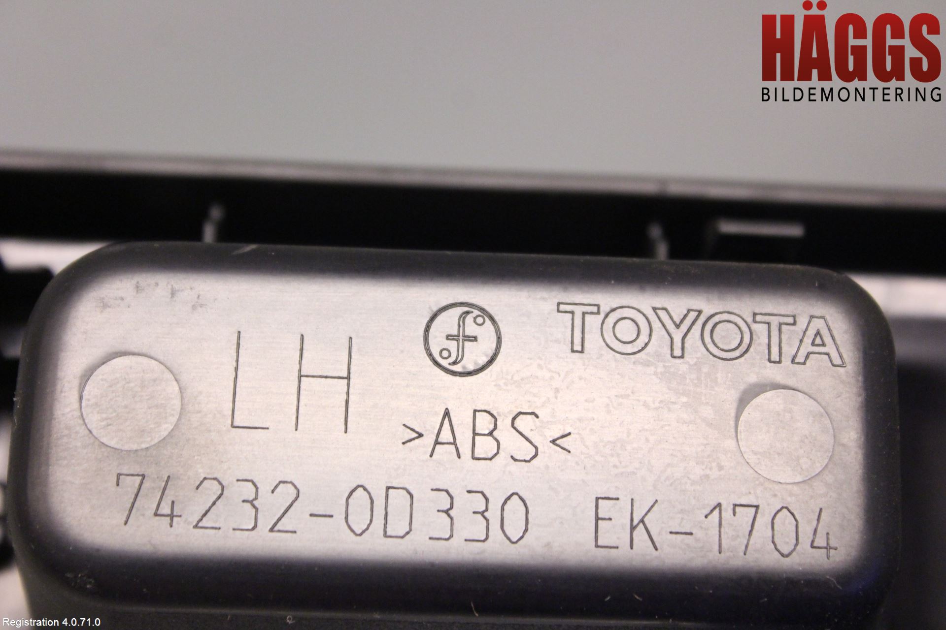 Toyota YARIS XP130 12-14 Dörrklädsel Inlägg-List Vä