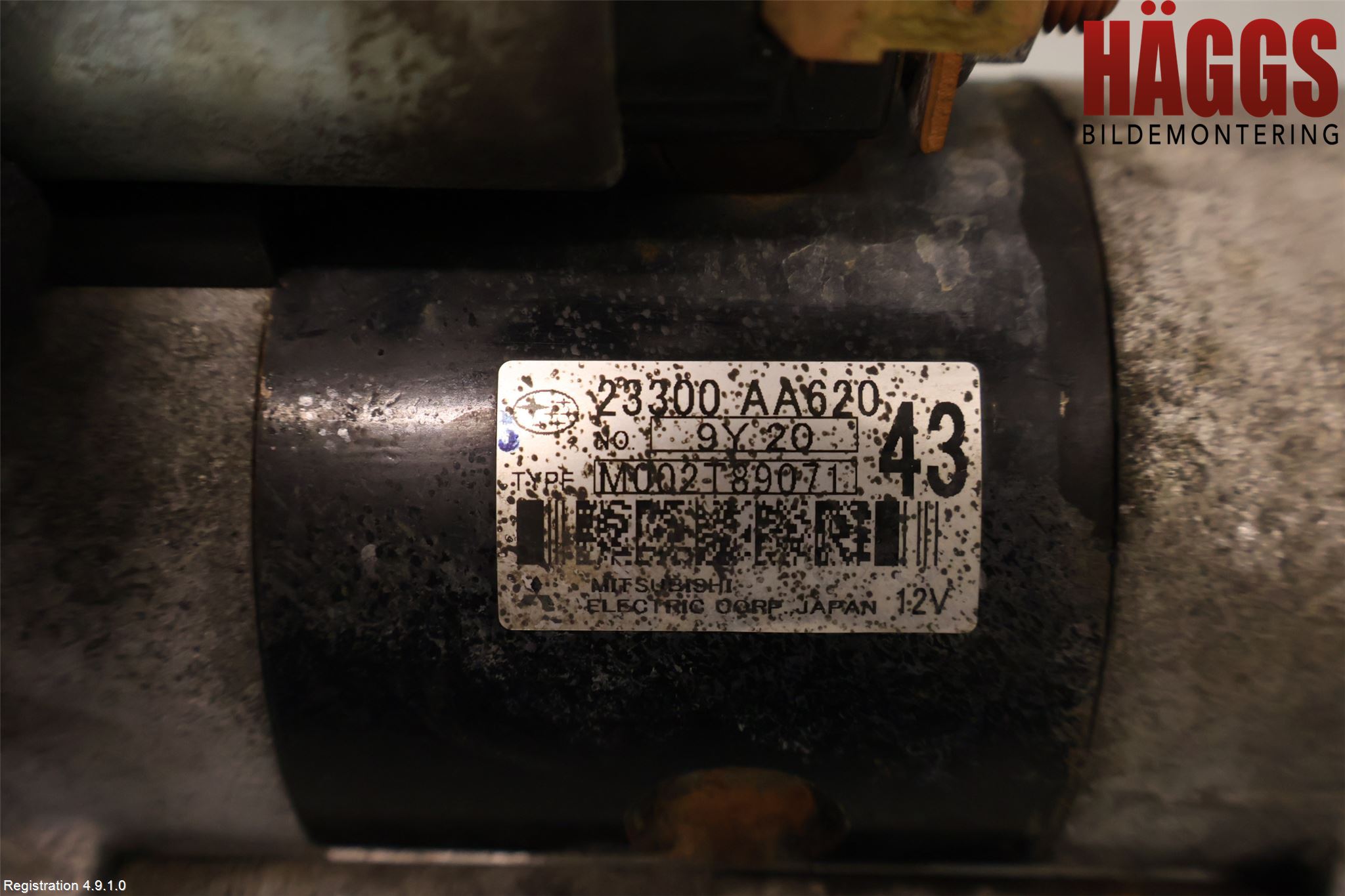 Subaru OUTBACK 10-15 Startmotor Diesel