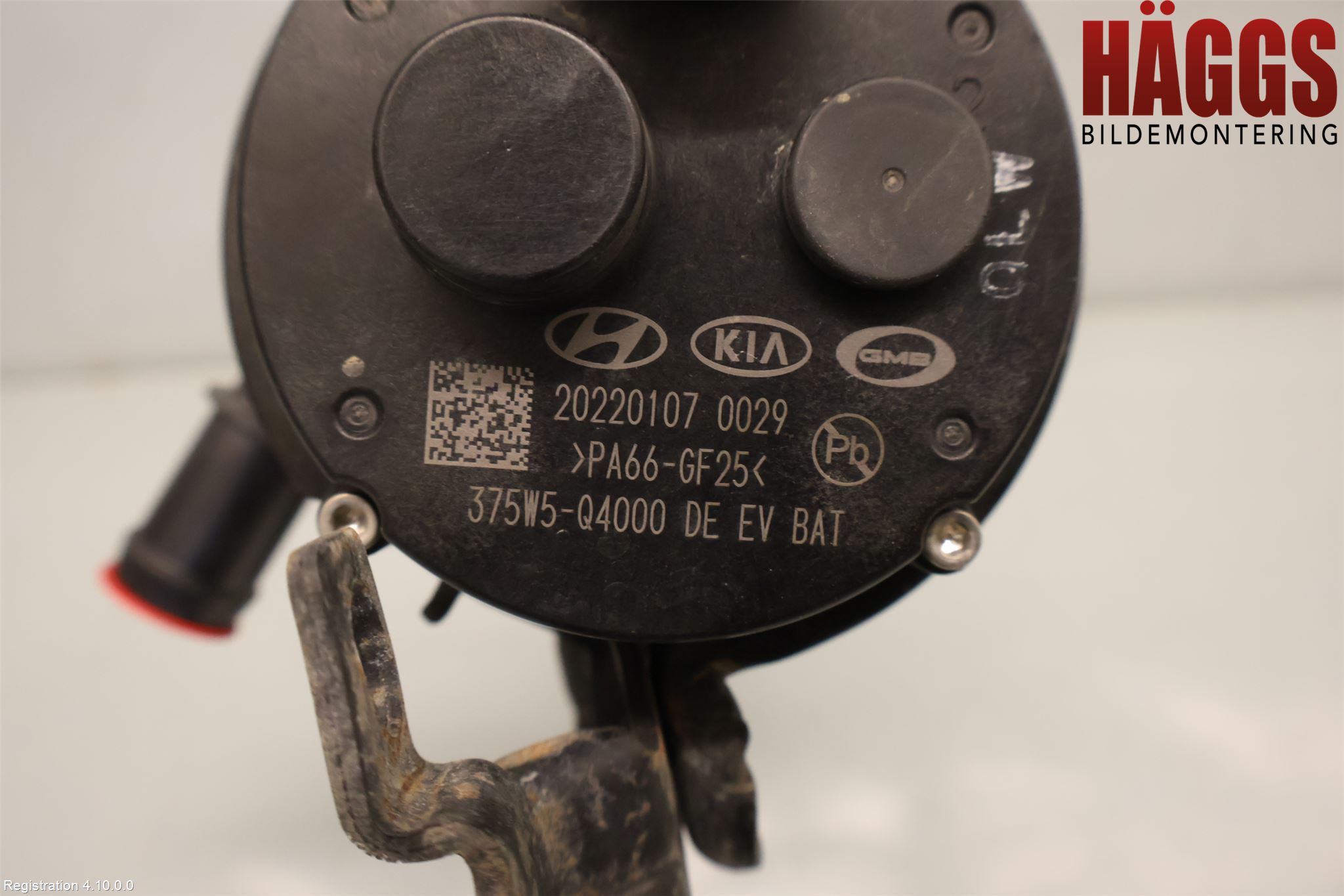 Kia NIRO (DE) 17-22 Värme Cirkulationspump