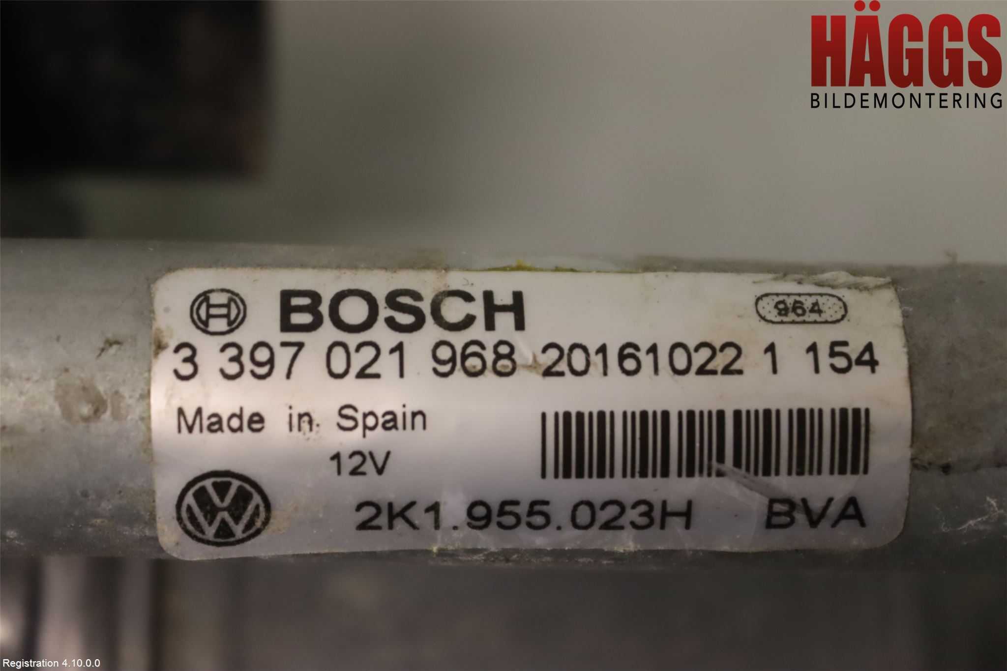 Volkswagen VW CADDY 16-20 Torkarmotor Vindruta