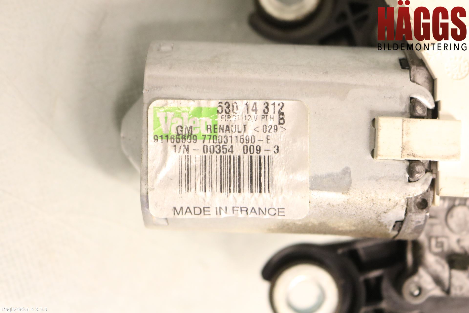 Opel VIVARO 01-14 Torkarmotor Baklucka
