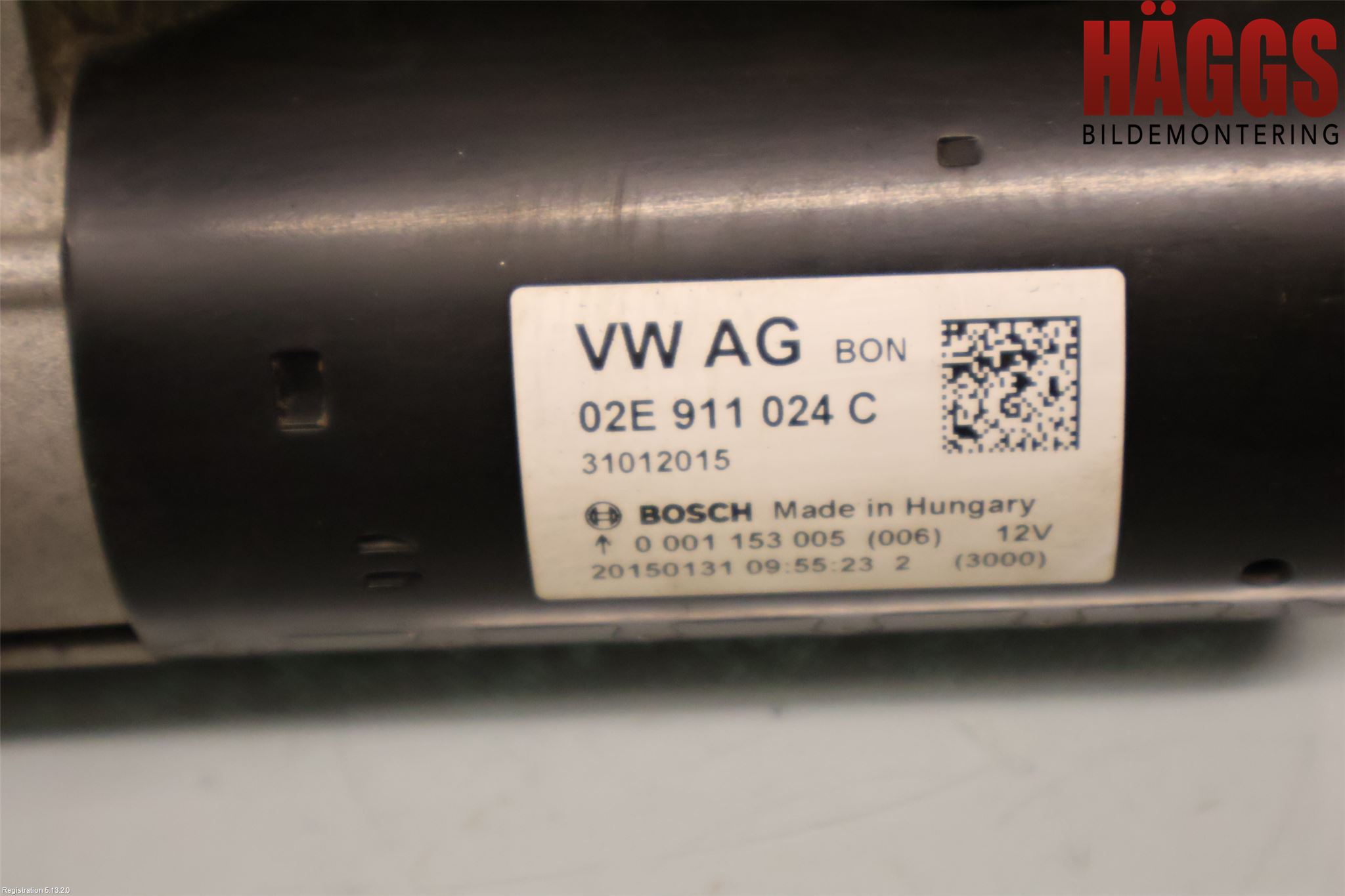 Volkswagen VW TIGUAN 07-16 Startmotor Diesel