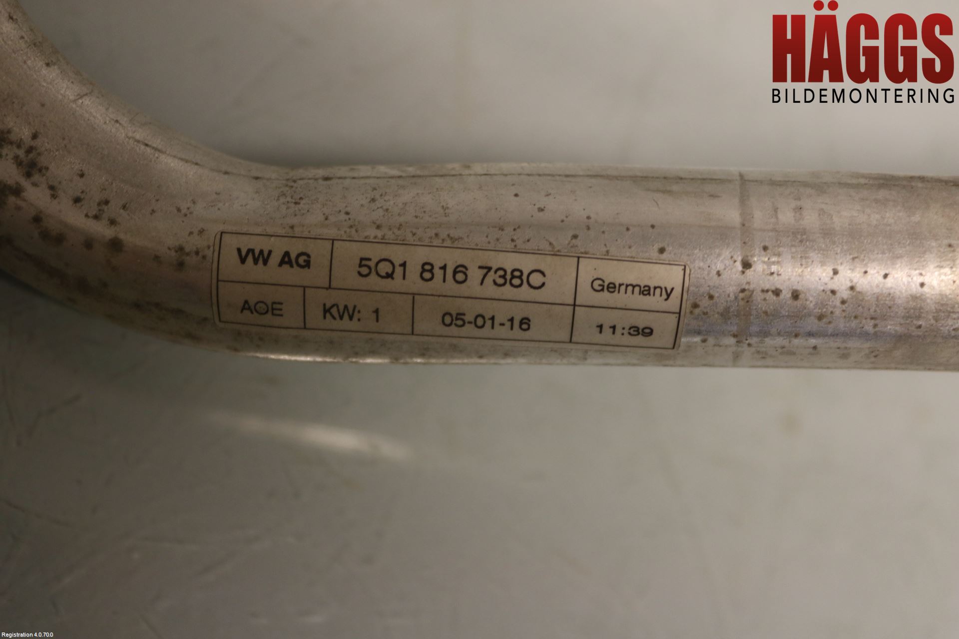 Volkswagen VW GOLF / E-GOLF VII 13-20 Ac Slang-Rör