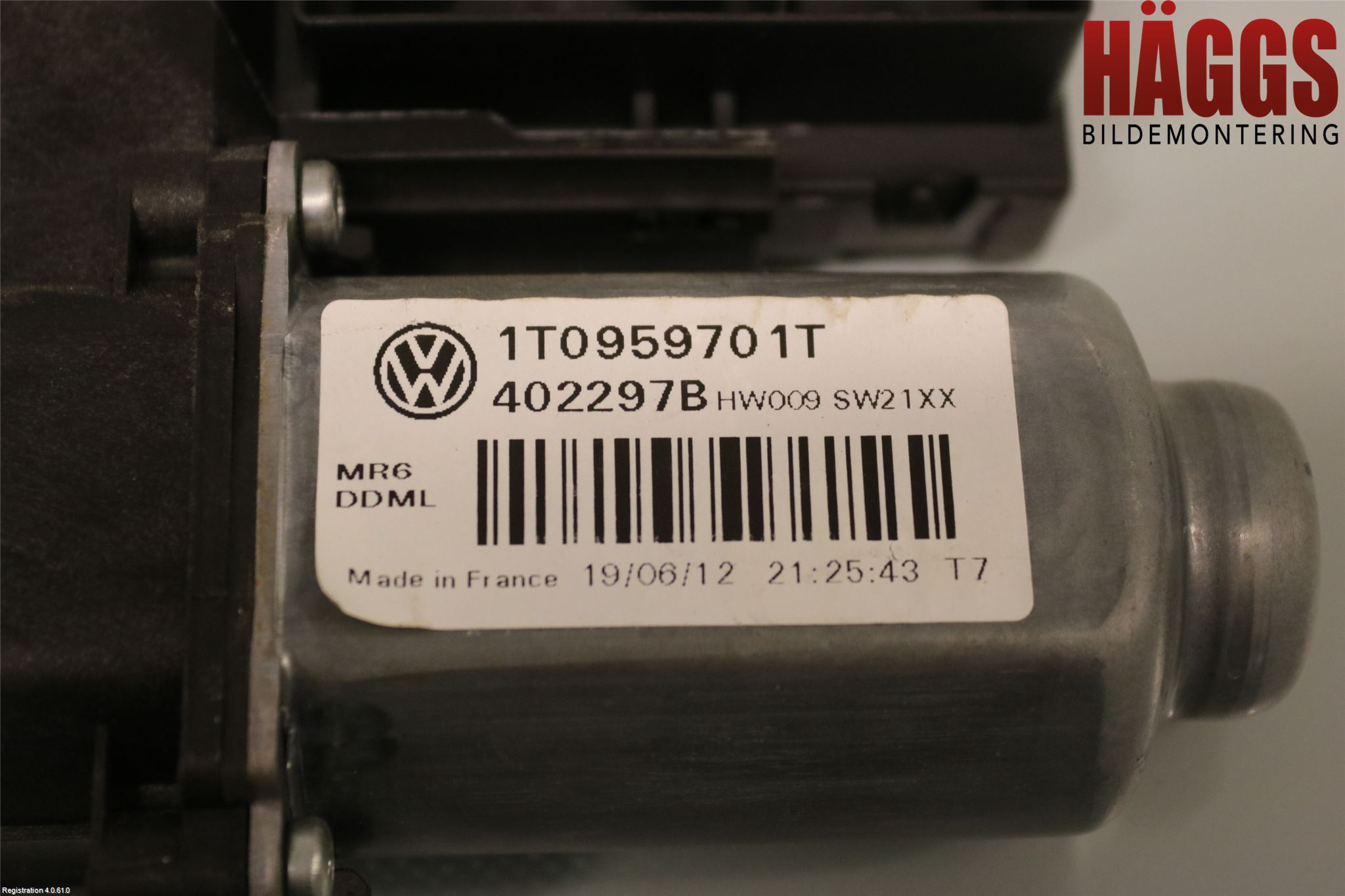 Volkswagen VW CADDY 11-15 Fönsterhissmotor