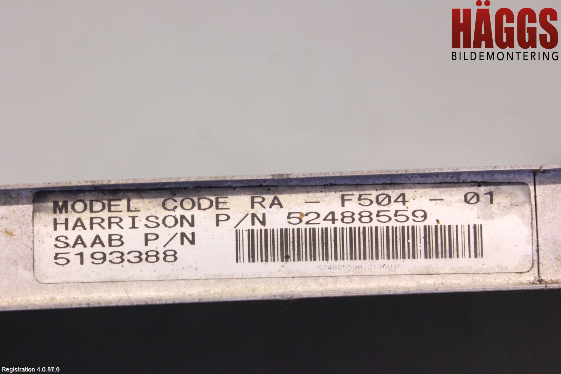 Saab 9-5     06-10 Kylare Aut