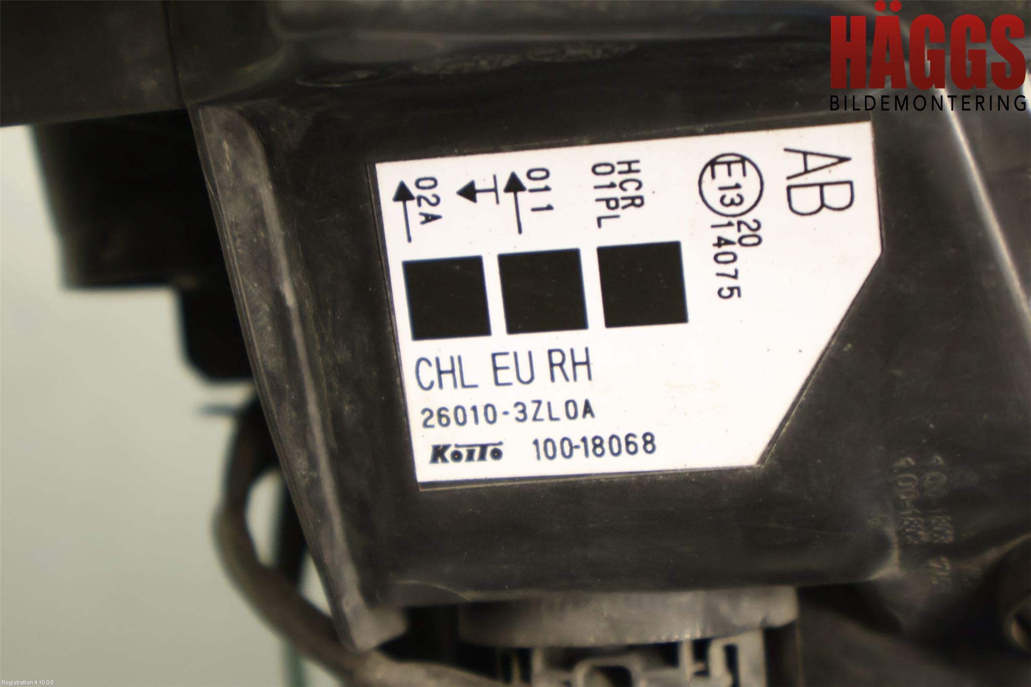 Nissan PULSAR Strålkastare Höger