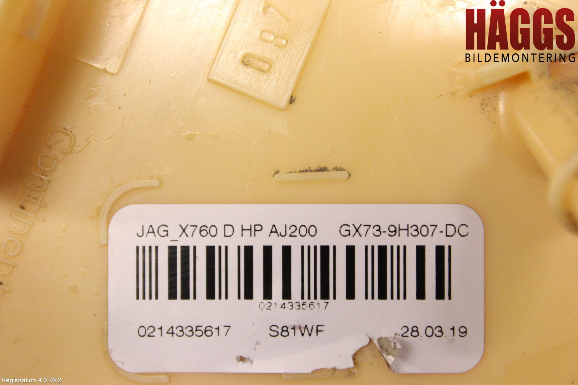 Jaguar F-PACE Bränslepump El