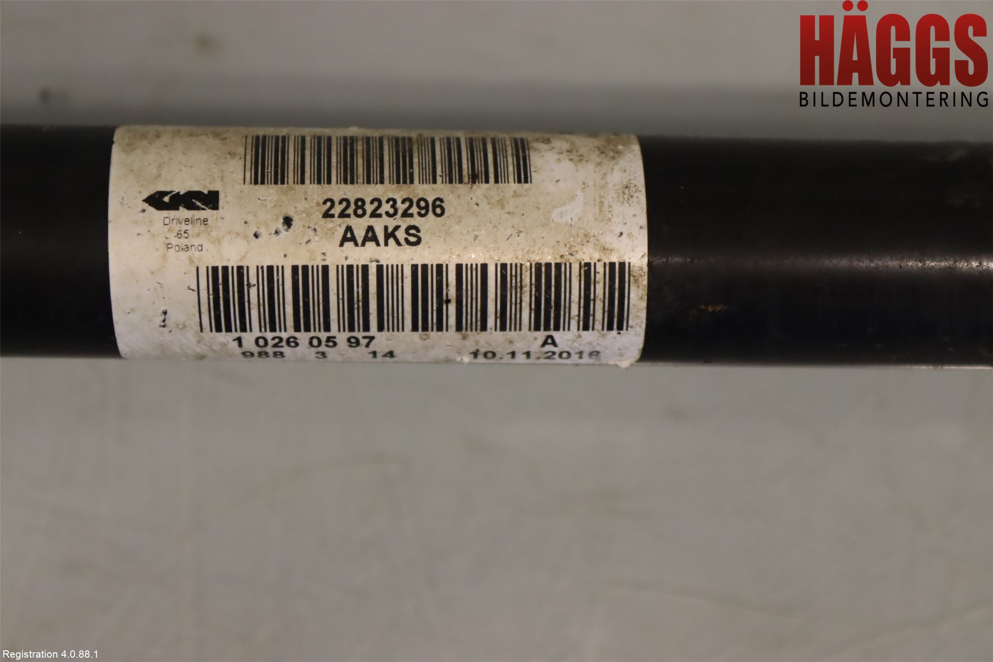 Opel INSIGNIA 17- Drivaxel Bak Vänster