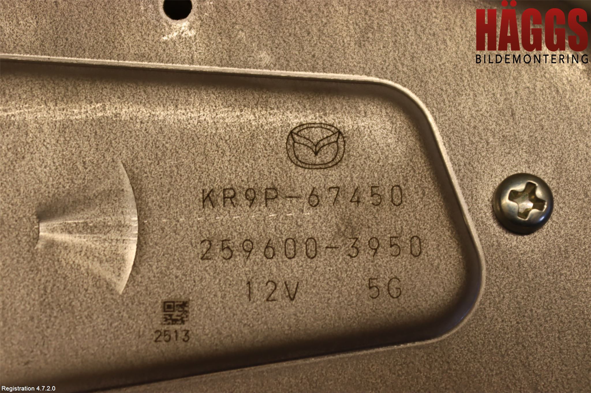 Mazda CX-60 22- Torkarmotor Baklucka