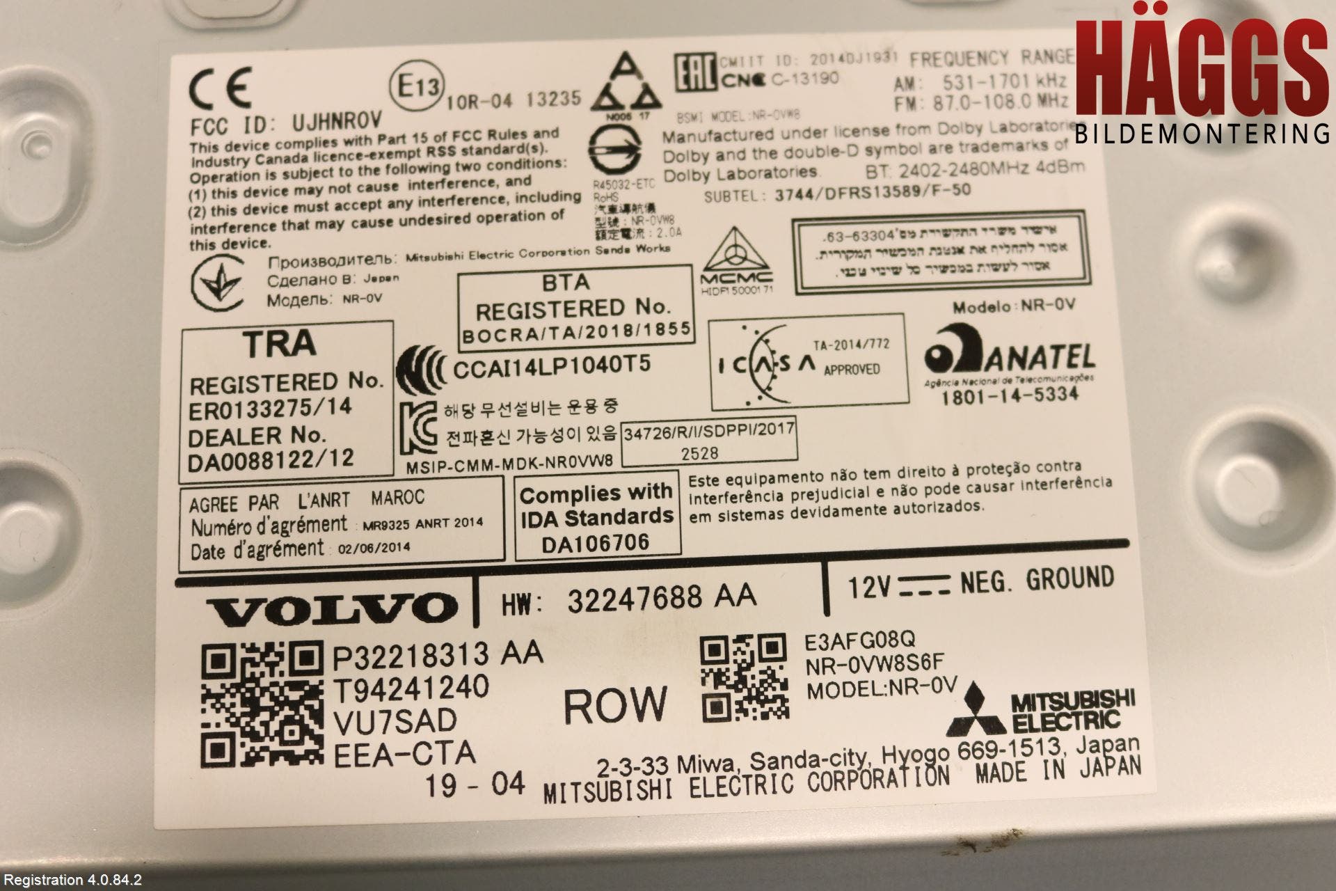 Volvo V90 CROSS COUNTRY 17->> Cd Radio - Multimediapanel