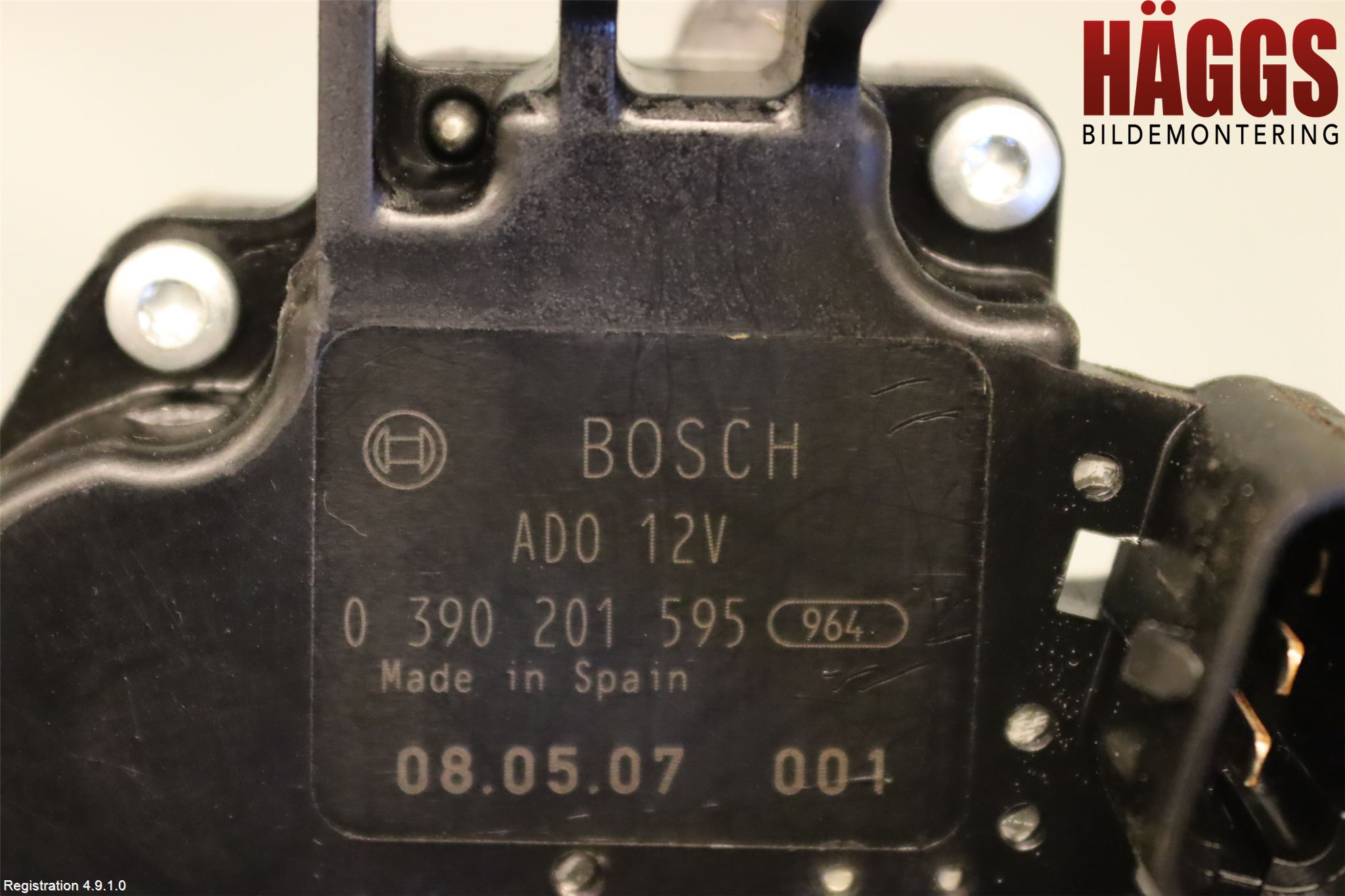 Saab 9-5     06-10 Torkarmotor Baklucka