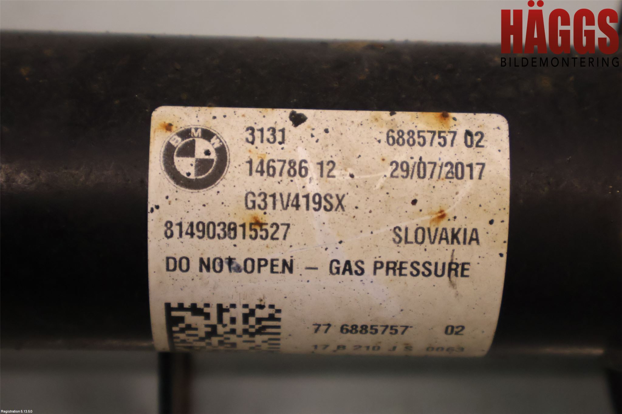 BMW 5 G30/G31/F90 17-23 Fjäderben Fram Vänster