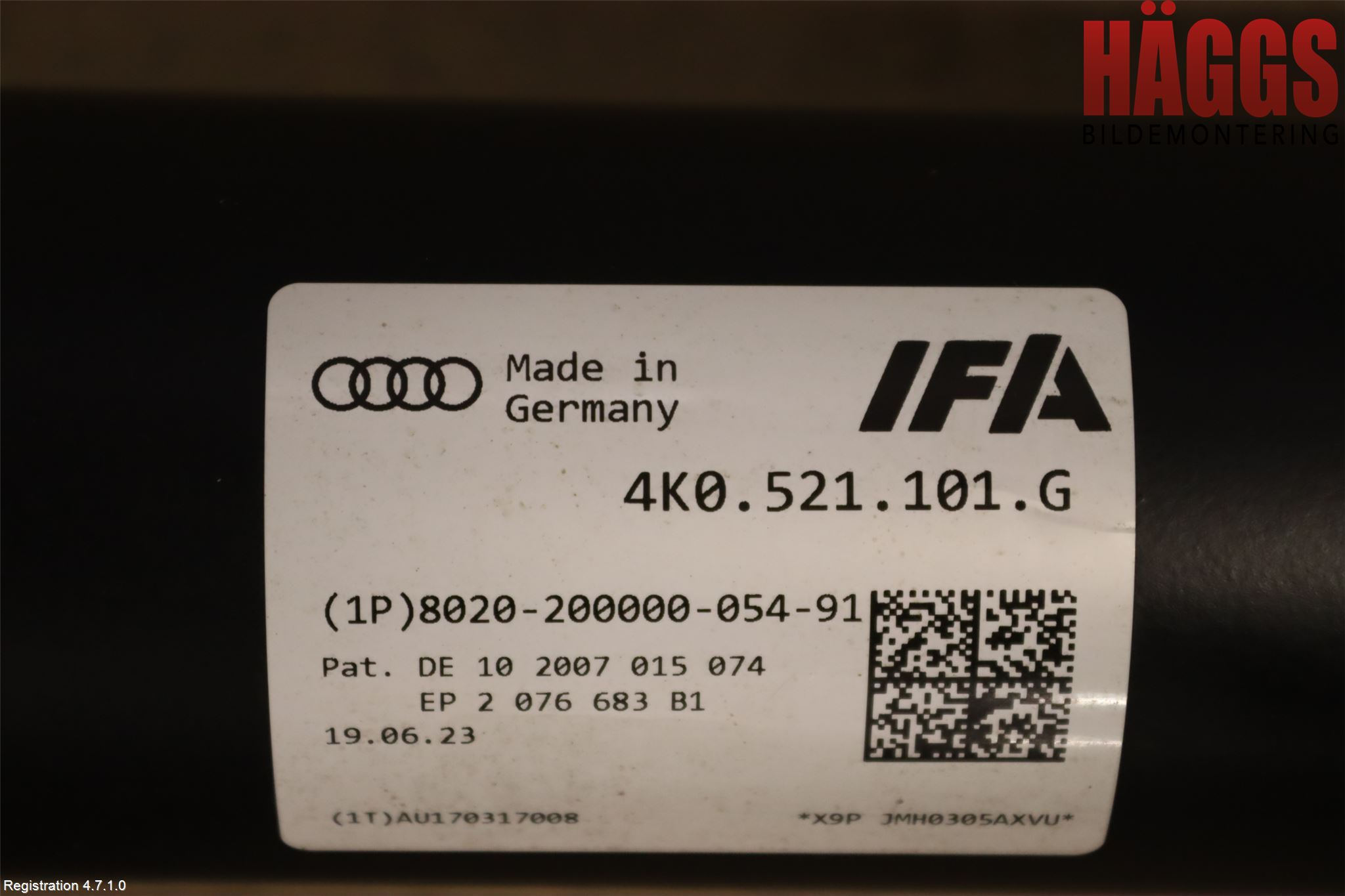 Audi A6 F2/C8 19- Mellanaxel Komp