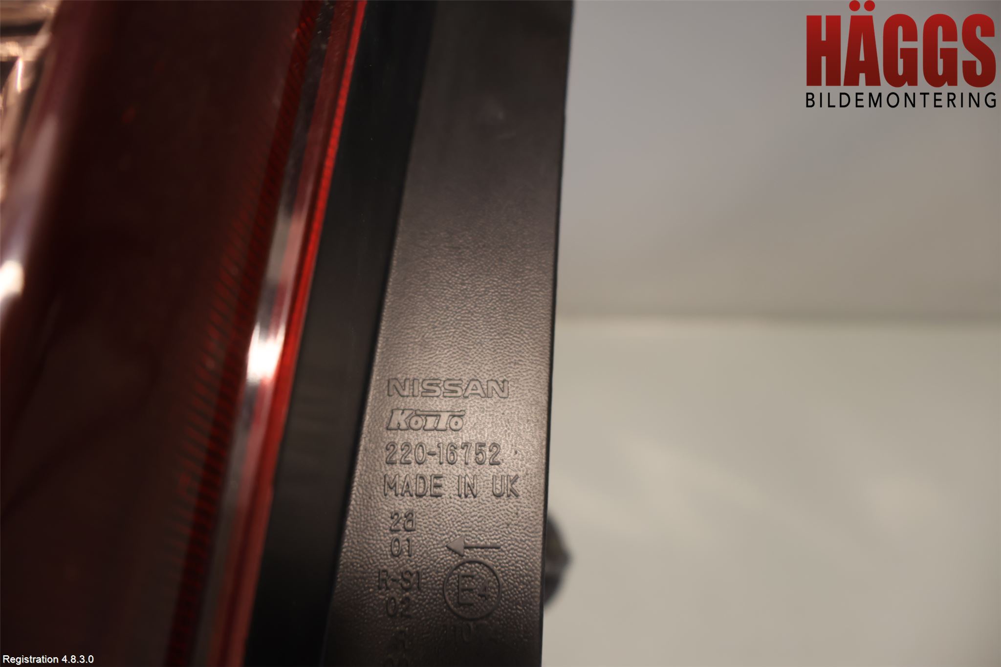 Nissan NOTE E11 06-14 Bakljus Vänster