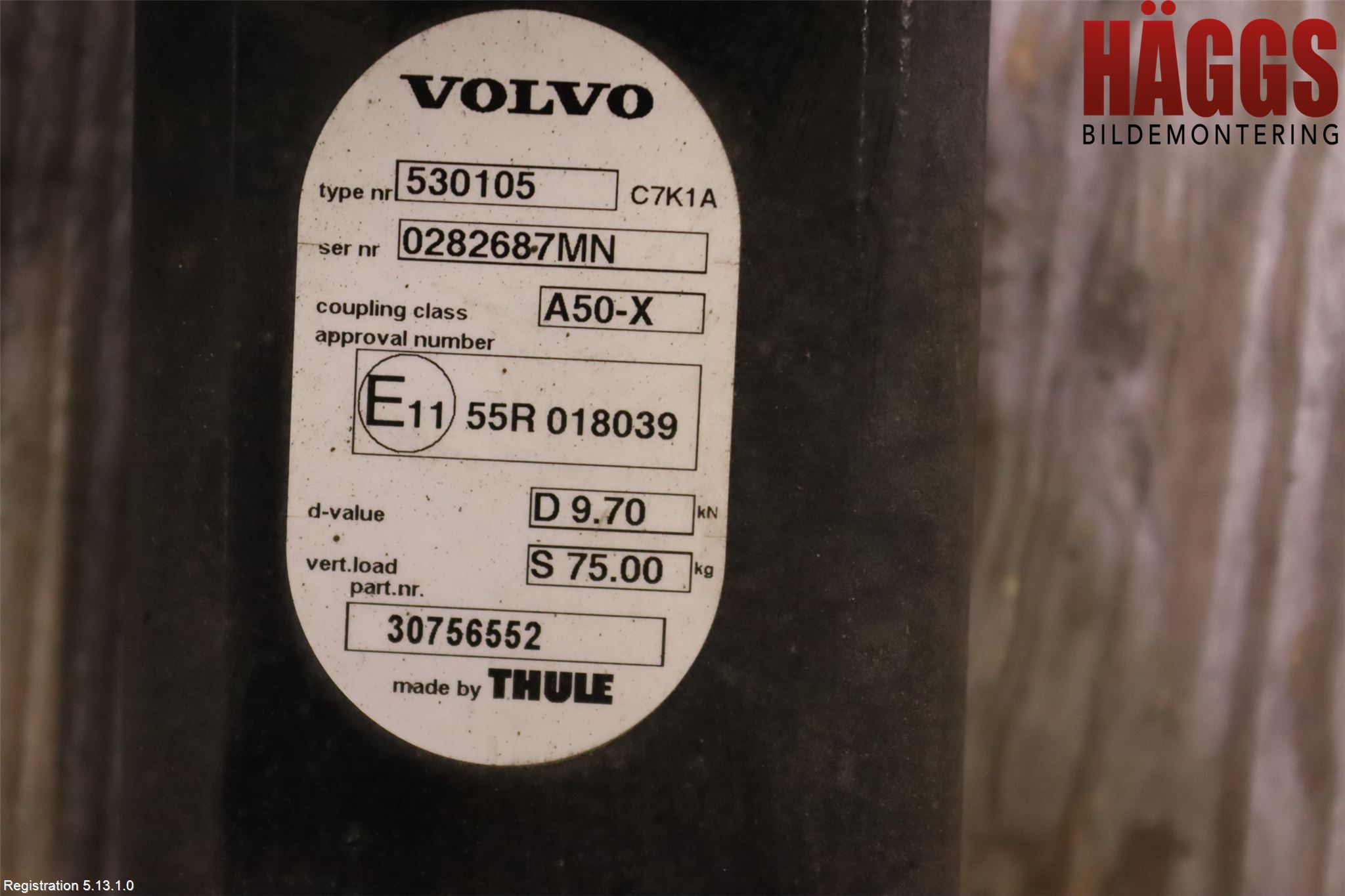 Volvo V40 12-19 Dragkrok