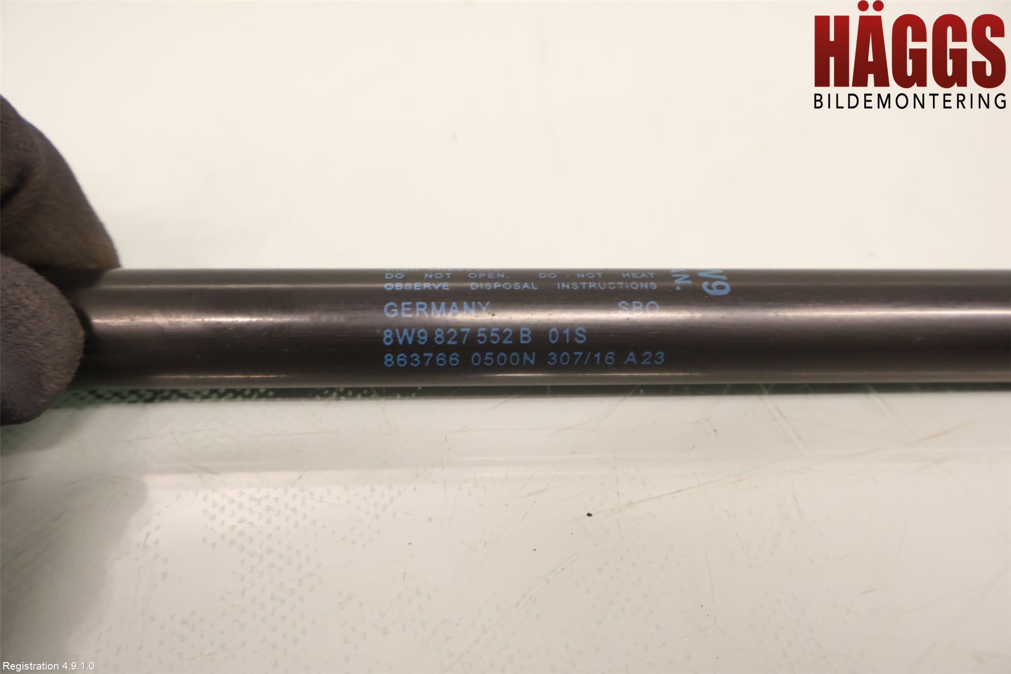 Audi A4/S4 B9 16-19 Gasfjäder Baklucka