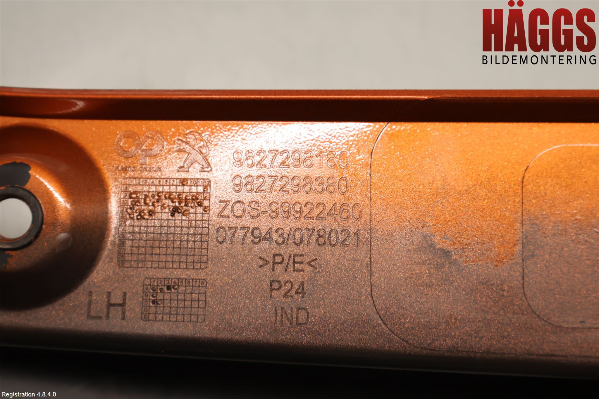 Peugeot 2008/E-2008 20- Stötfångardel Bak Vä