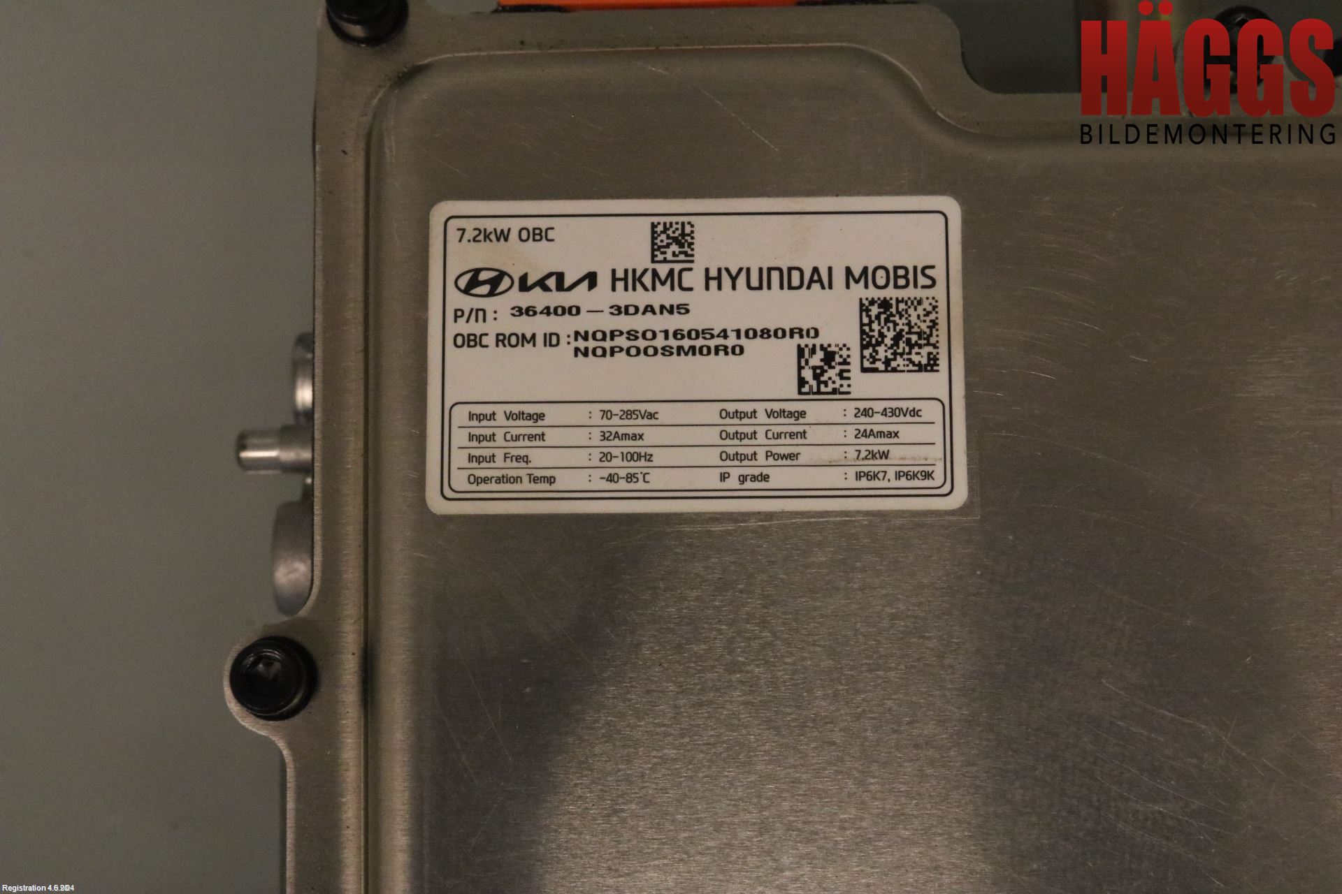 Kia SPORTAGE (NQ5) 22- Batteriladdare Högspänning