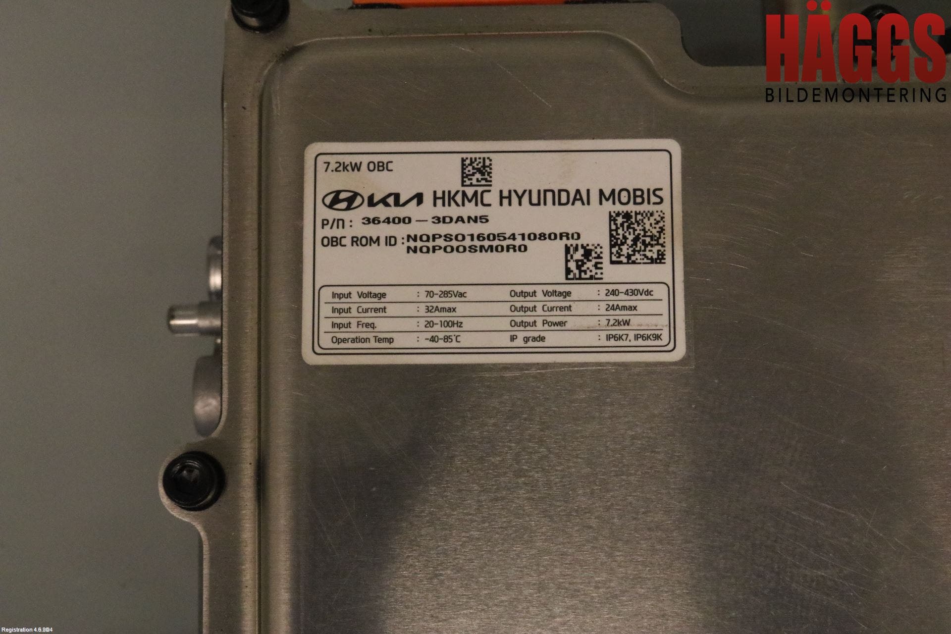 Kia SPORTAGE (NQ5) 22- Batteriladdare Högspänning