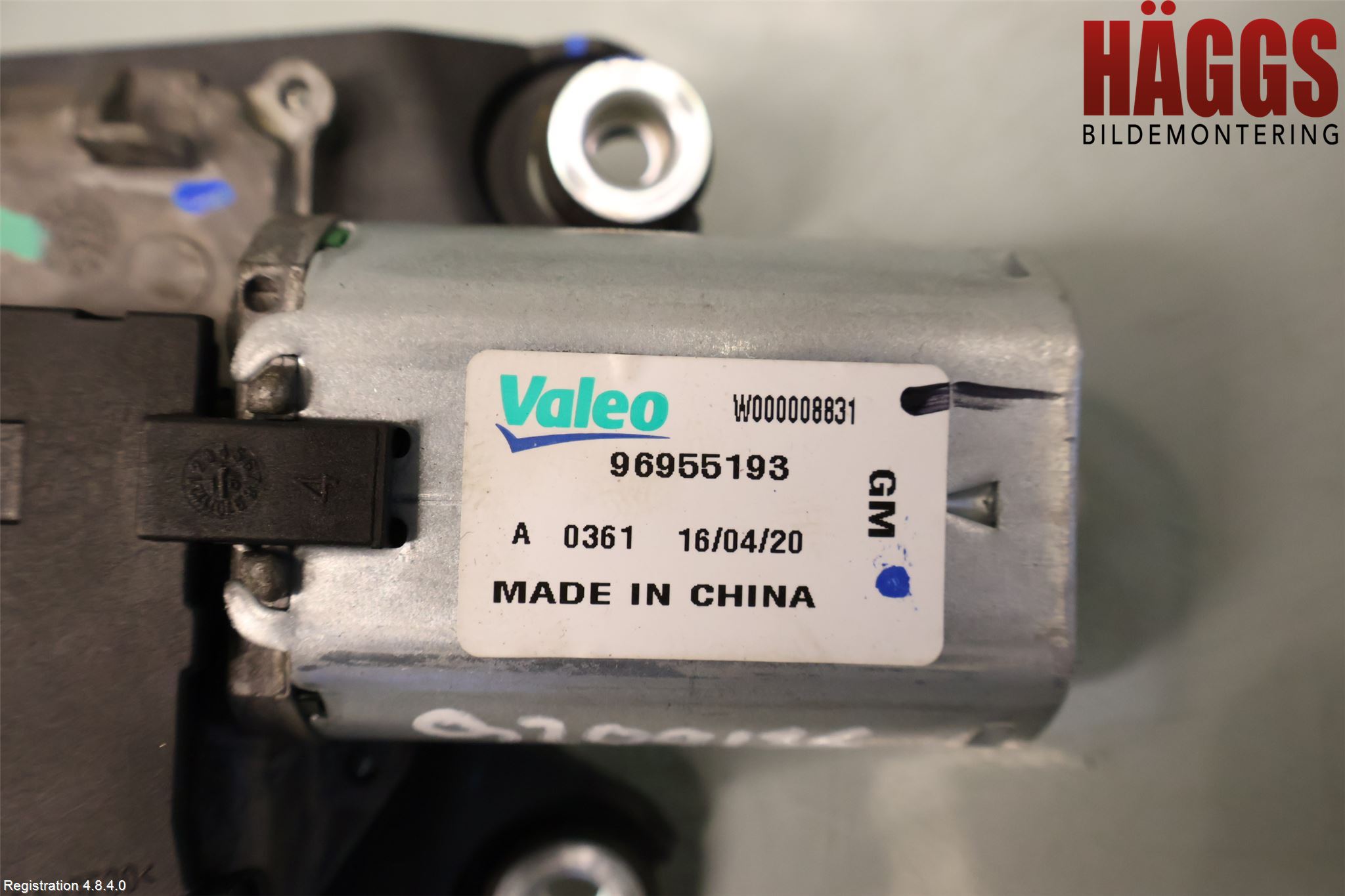 Opel MOKKA 13-20 Torkarmotor Baklucka