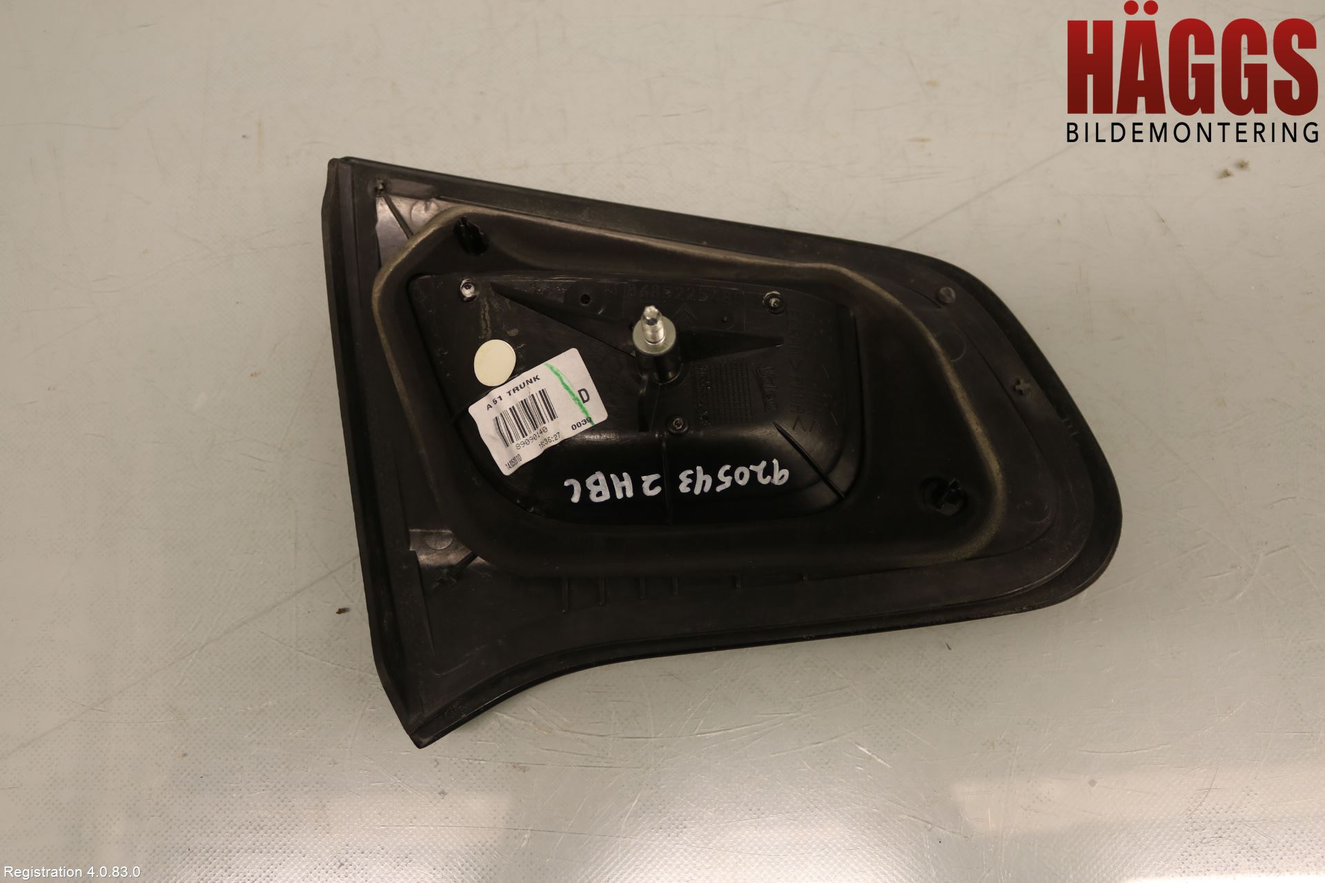 Citroen C3 10-17 Bakljus Lucka Hö
