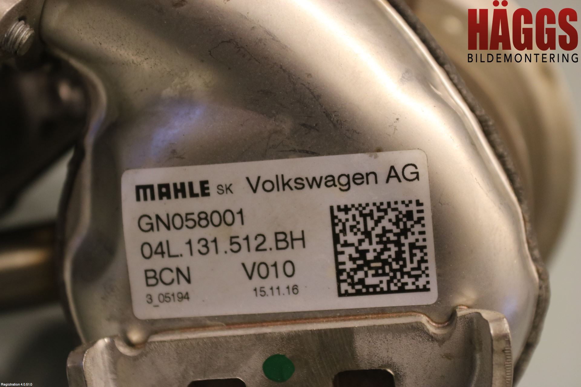 Volkswagen VW PASSAT 15-19 Avgaskylare