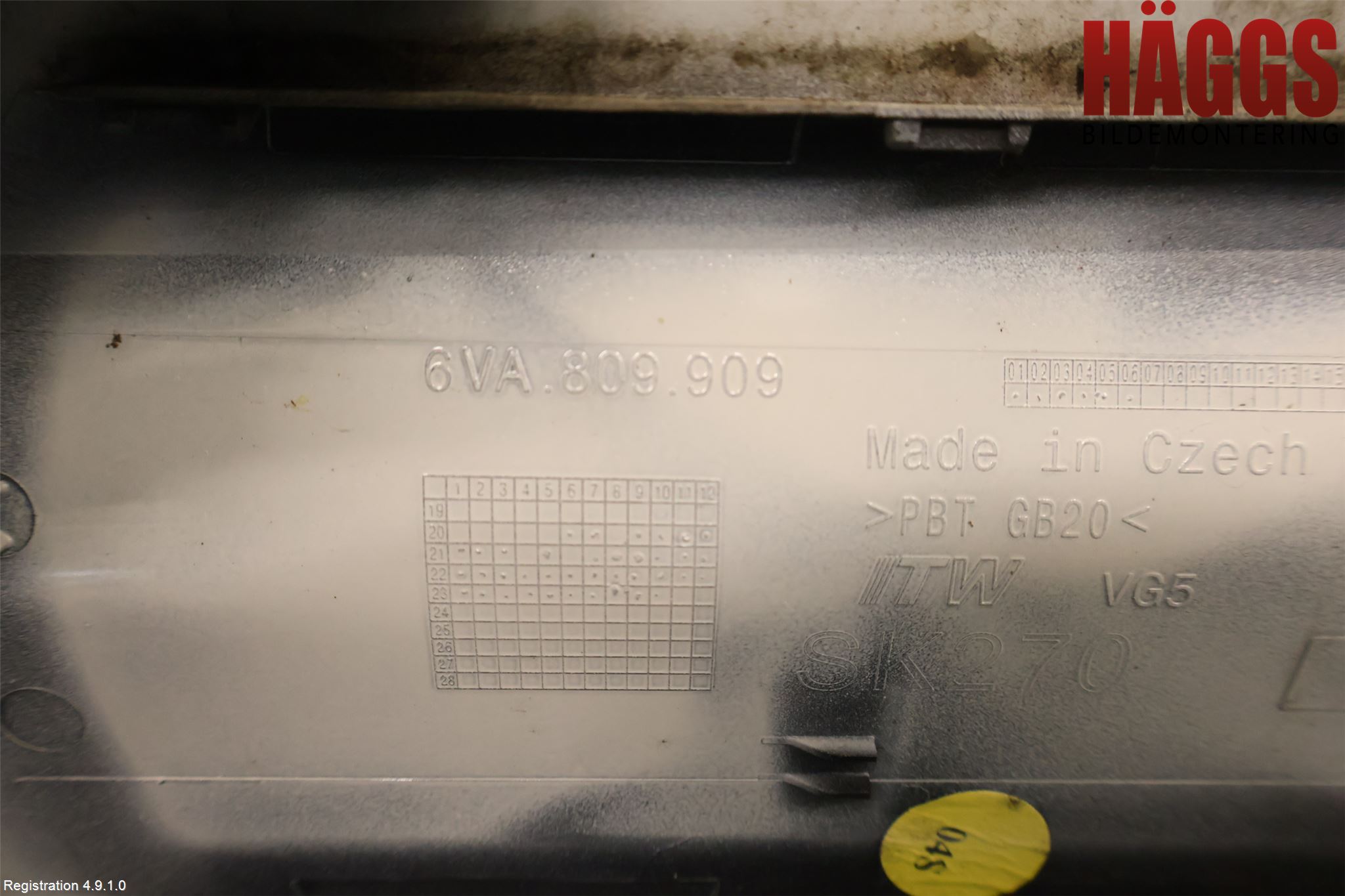 Skoda FABIA 22- Tanklucka