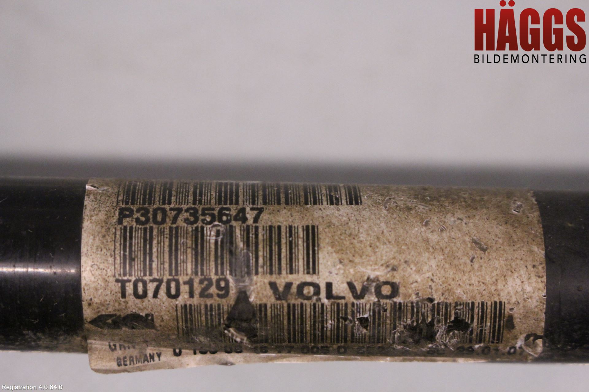 Volvo S60 05-10 Drivaxel Bak Vänster
