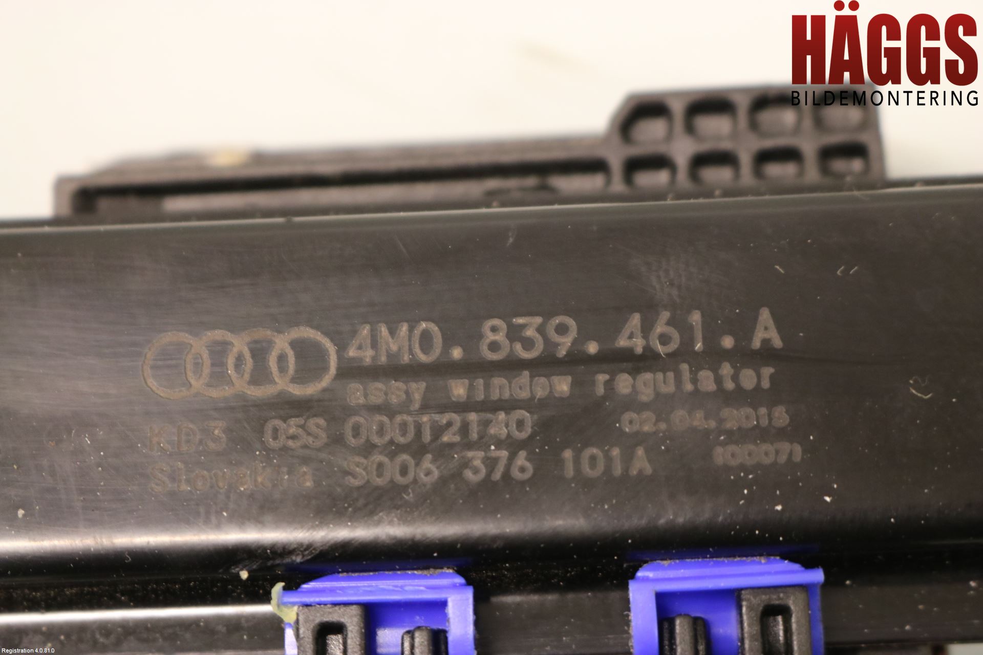 Audi Q7/SQ7 Fönsterhissmekanism