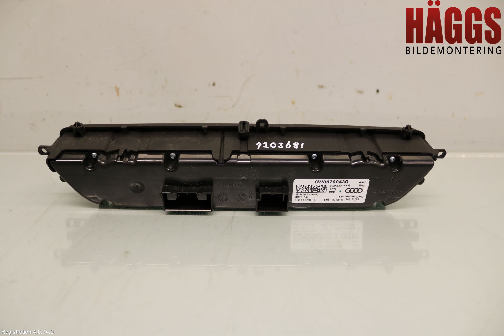 Audi A4/S4 B9 16-19 Ac Styrenhet Ac Manöveren