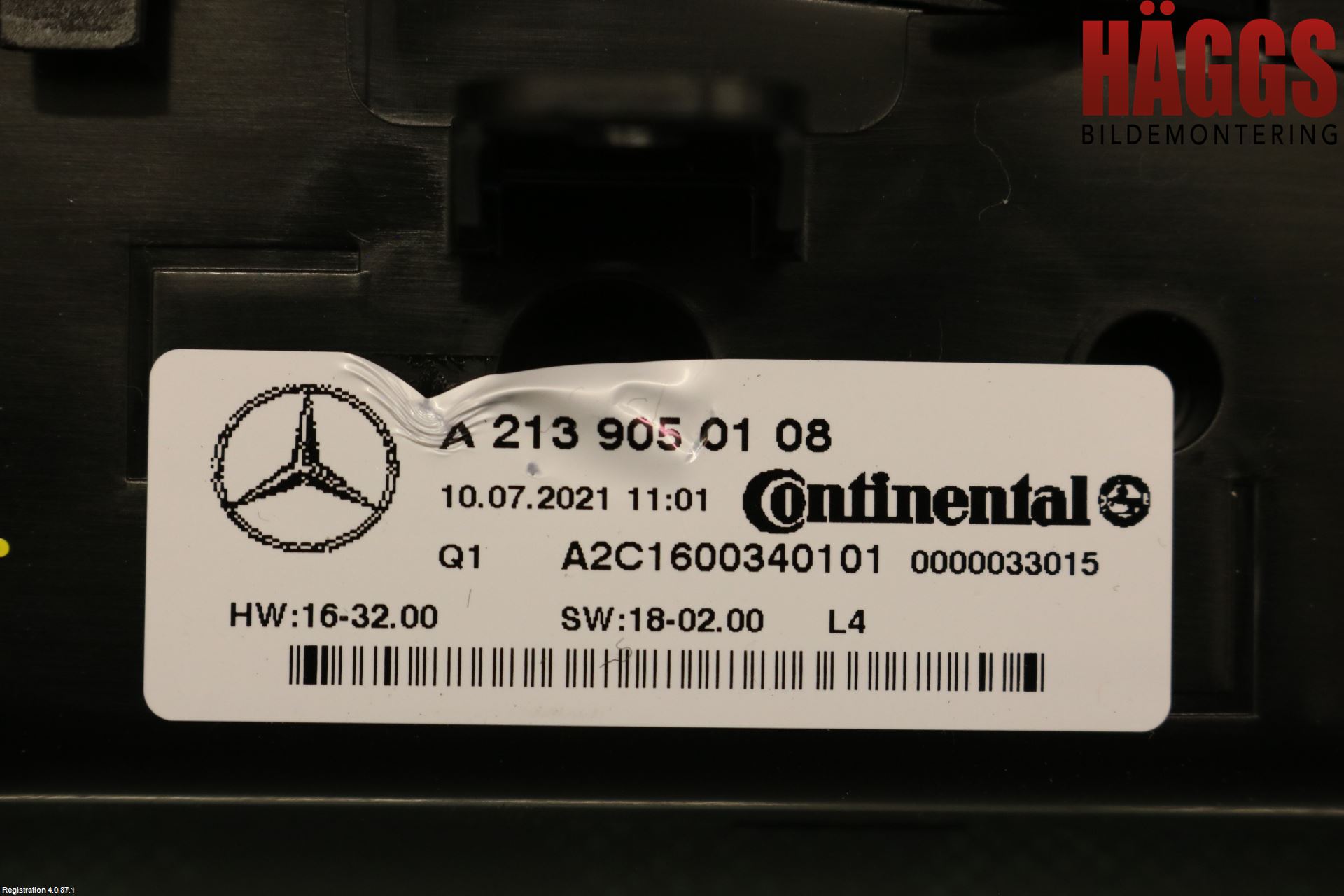 Mercedes-Benz MB E-KLASS (W213) 16-23 Strömställare Fläkt