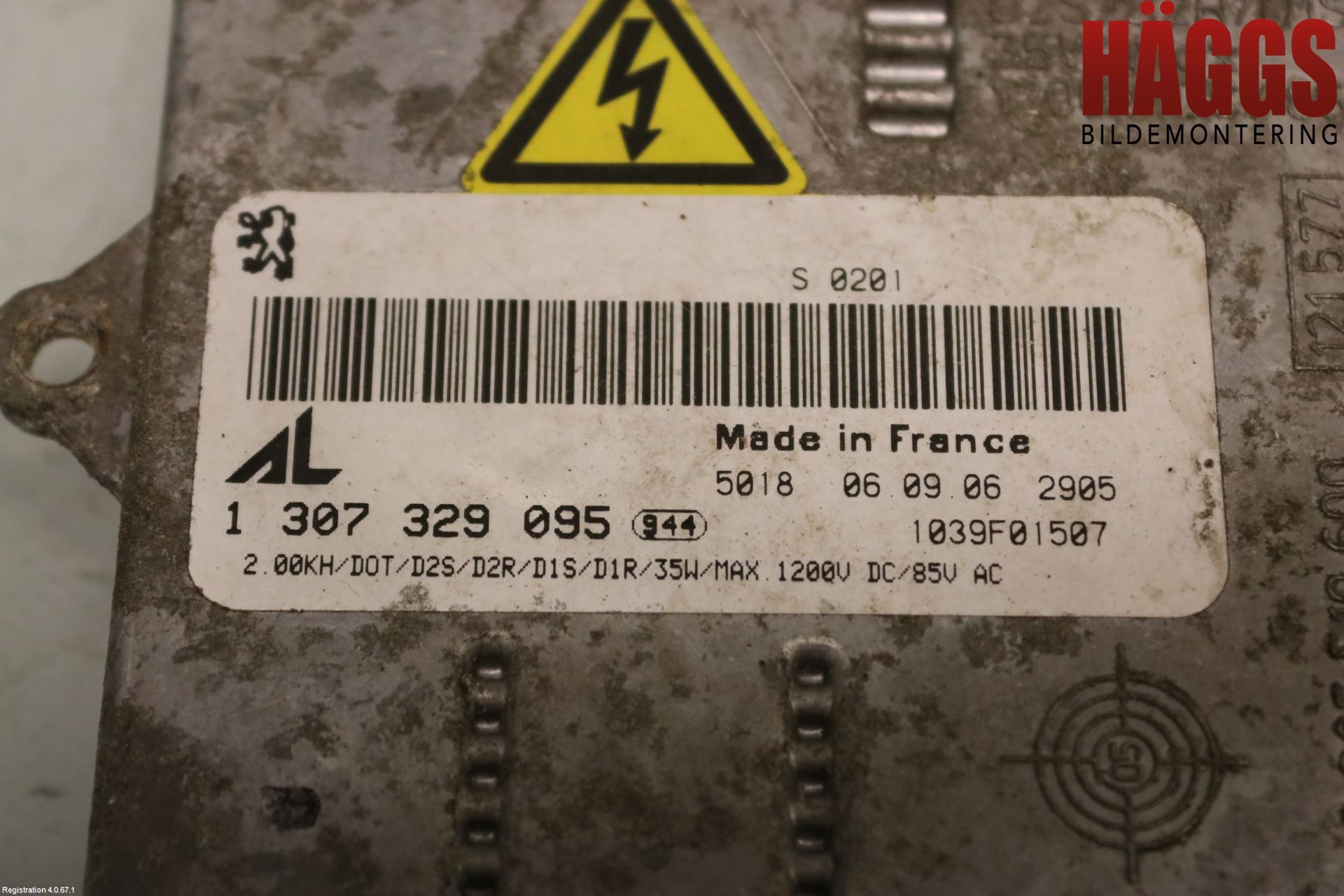 Peugeot 407 Styrenhet Strålkastare