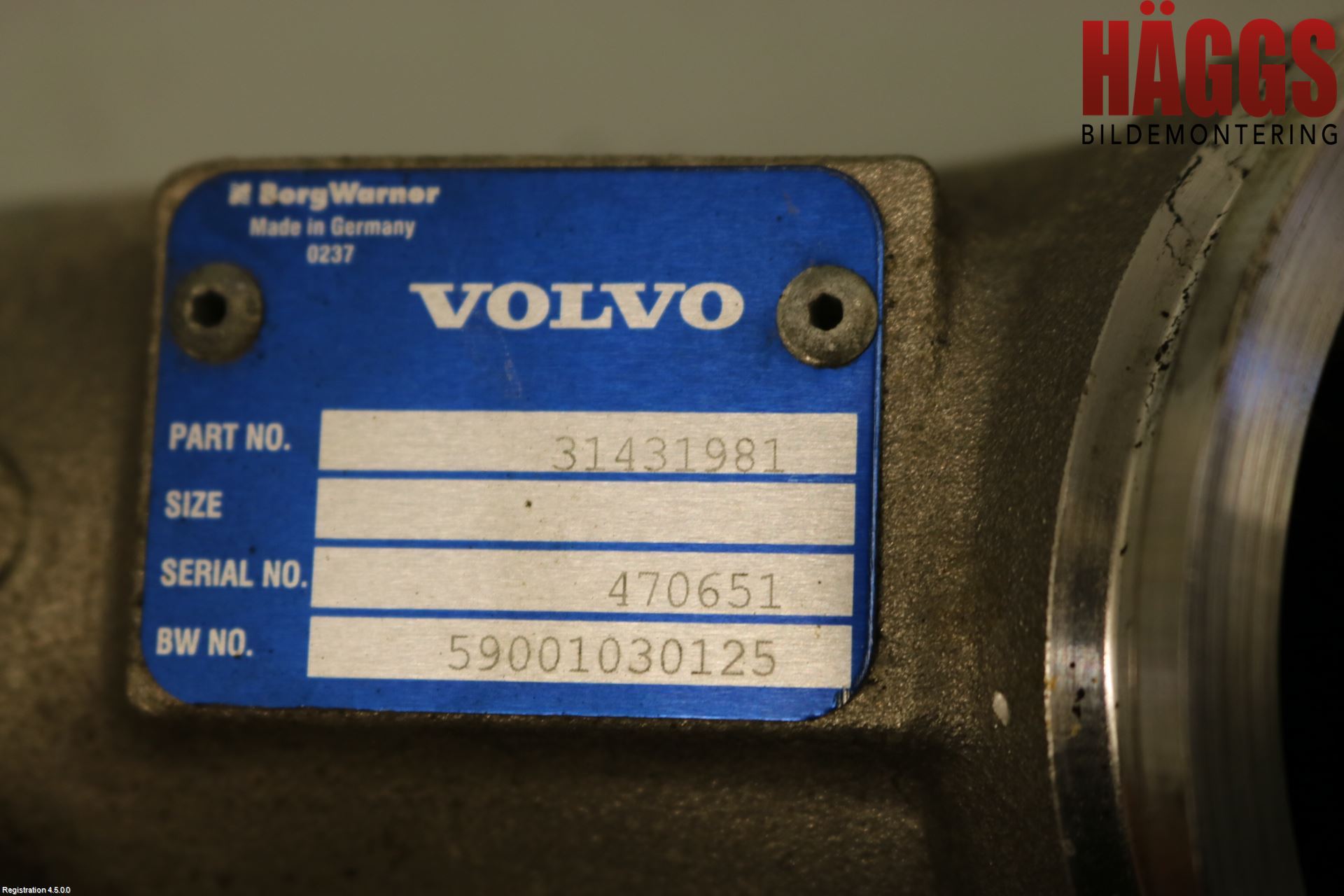 Volvo V90 17->> Laddluft-Intercoolerrör