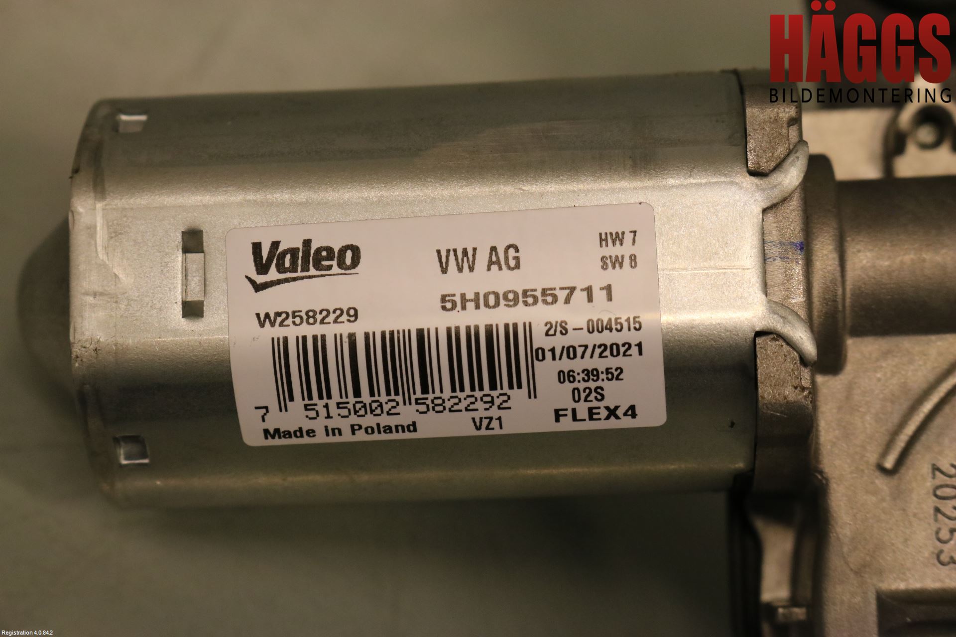Volkswagen VW ID.3 21- Torkarmotor Baklucka