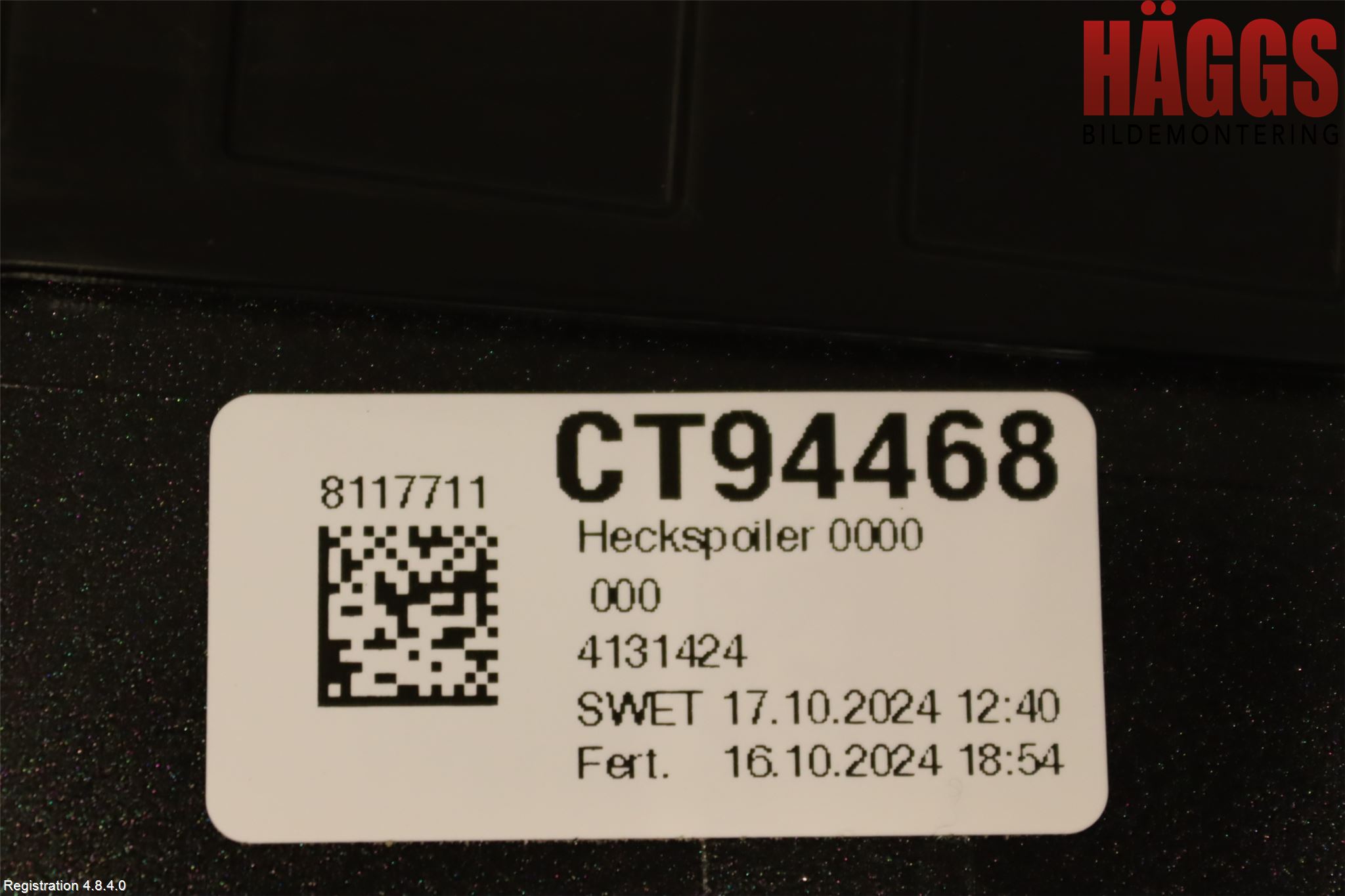BMW 5/i5 G60/G61 24- Spoiler Baklucka