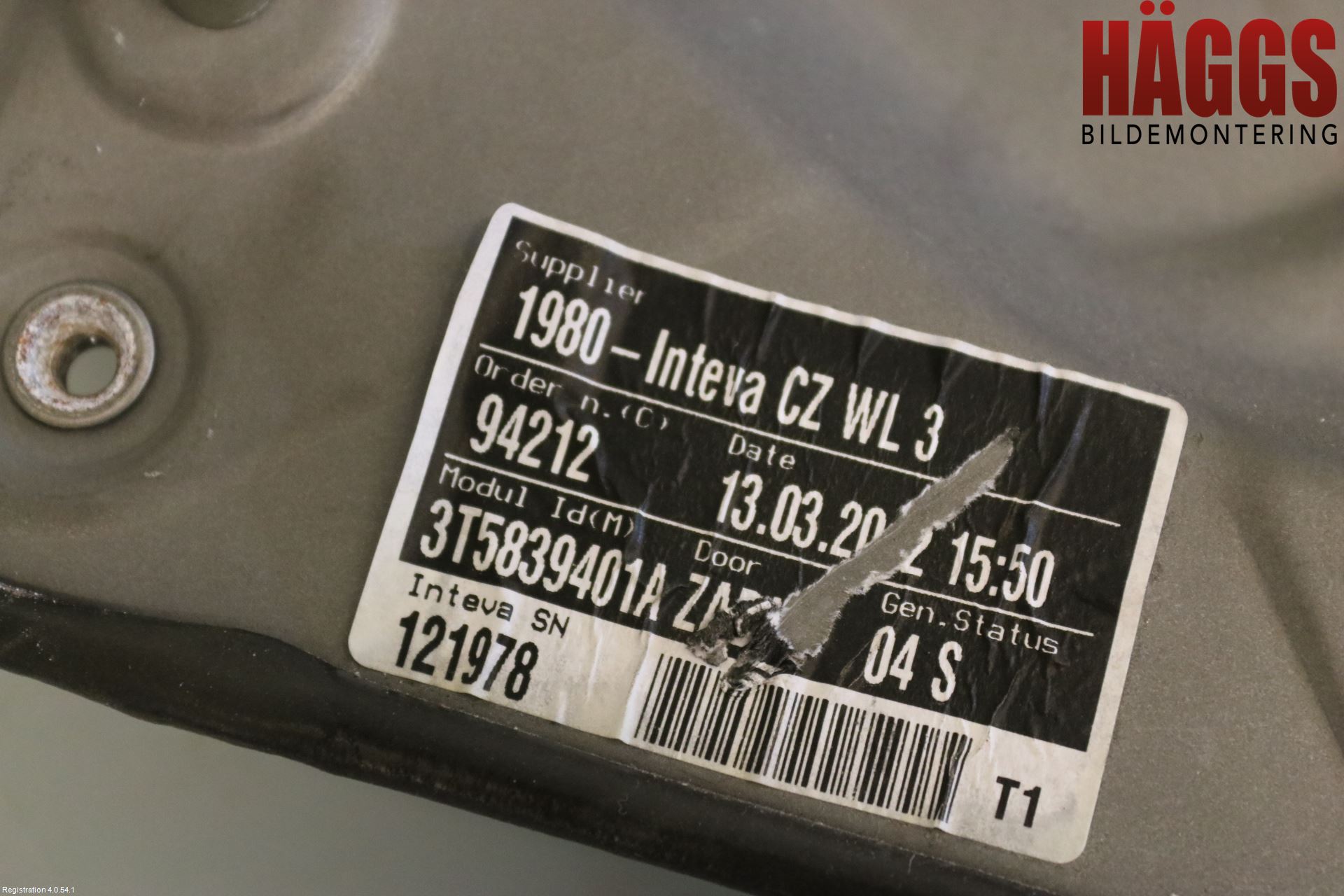 Skoda SUPERB 09-15 Fönsterhissmekanism