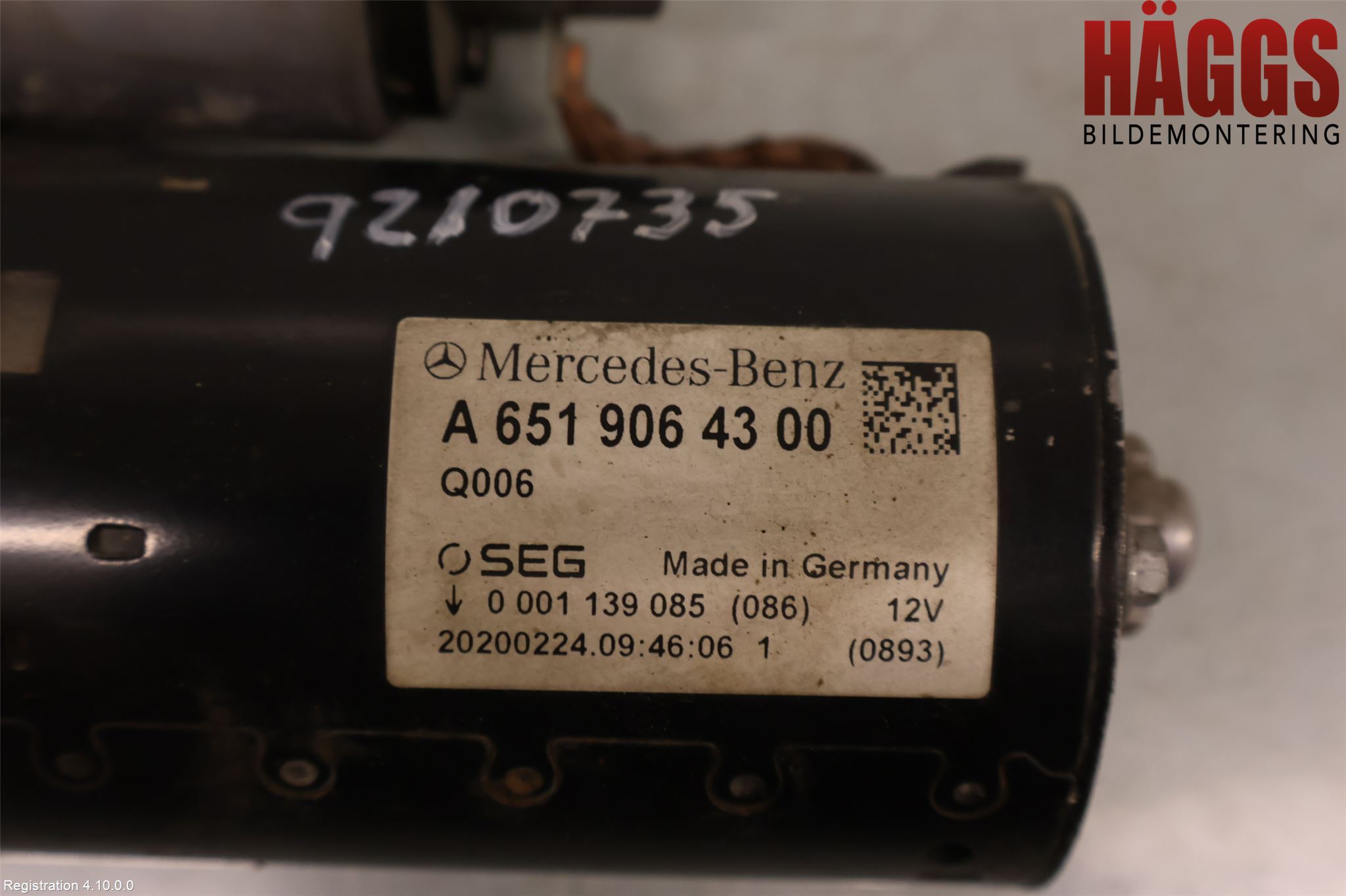 Mercedes-Benz MB SPRINTER (W907/W910) 19- Startmotor Diesel