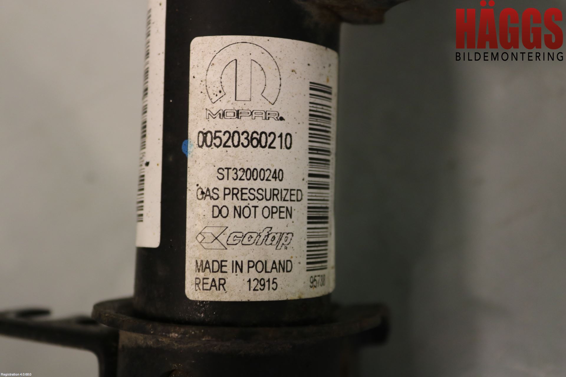 Fiat 500X 15- Fjäderben Fram Höger