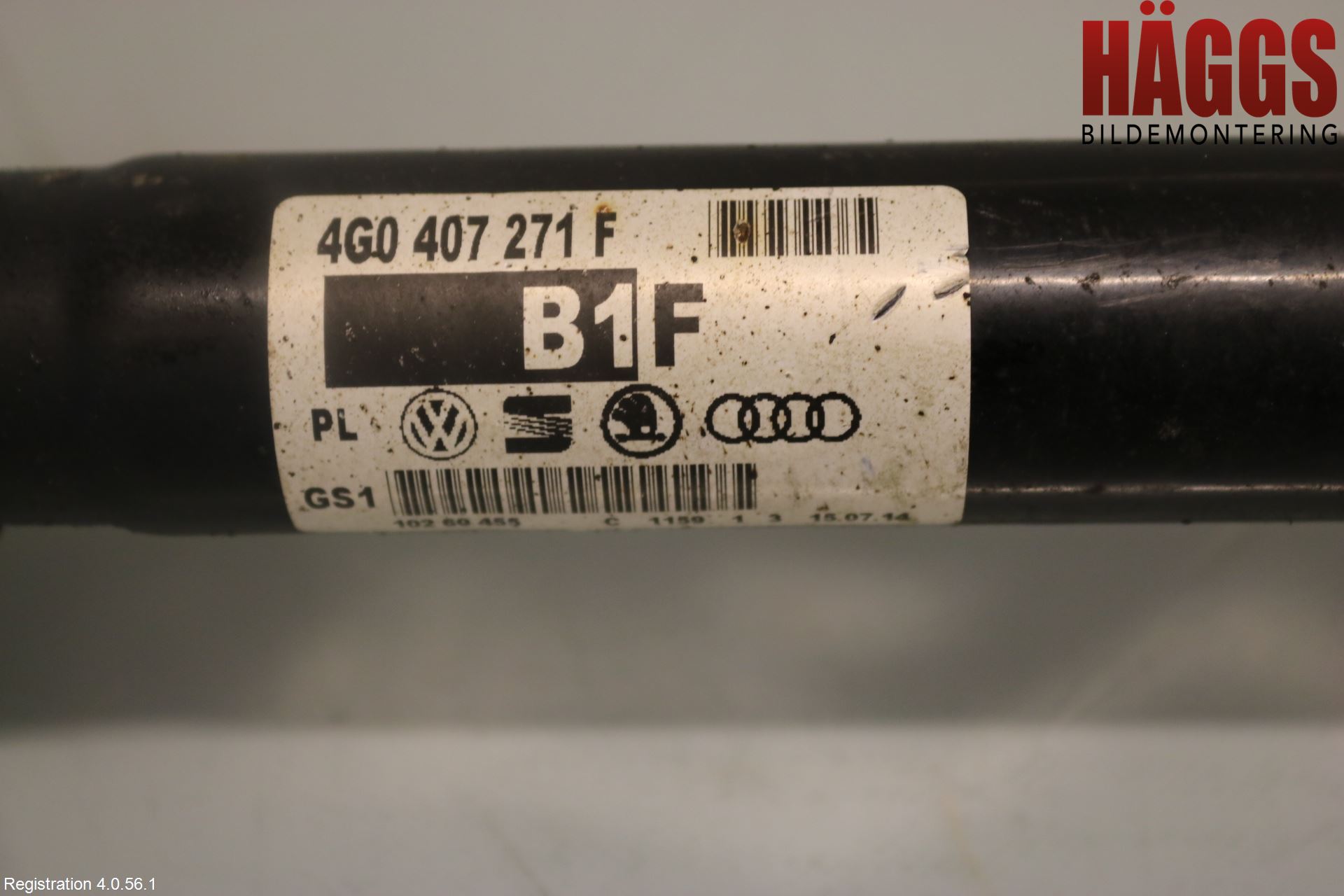 Audi A6 ALLROAD 12-18 Drivaxel Fram Vänster