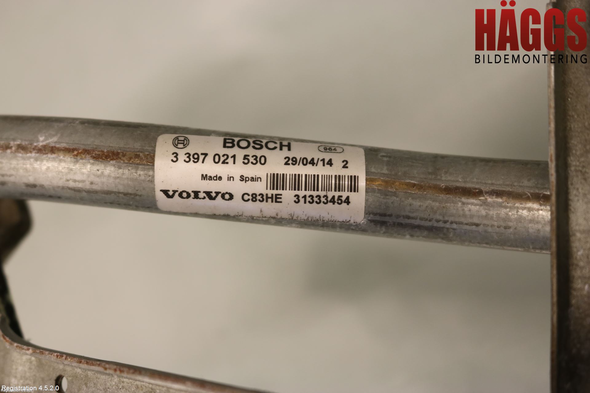 Volvo XC60 14-17 Torkarmotor Vindruta